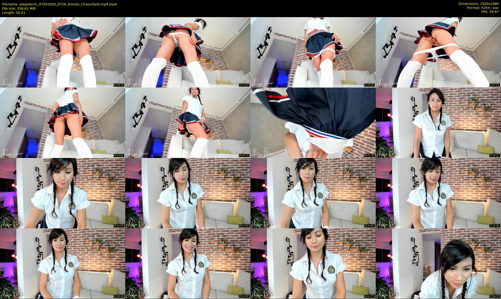 alejastorm — 17 minute Chaturbate female cam show recording, 1080p, May 7, 2020