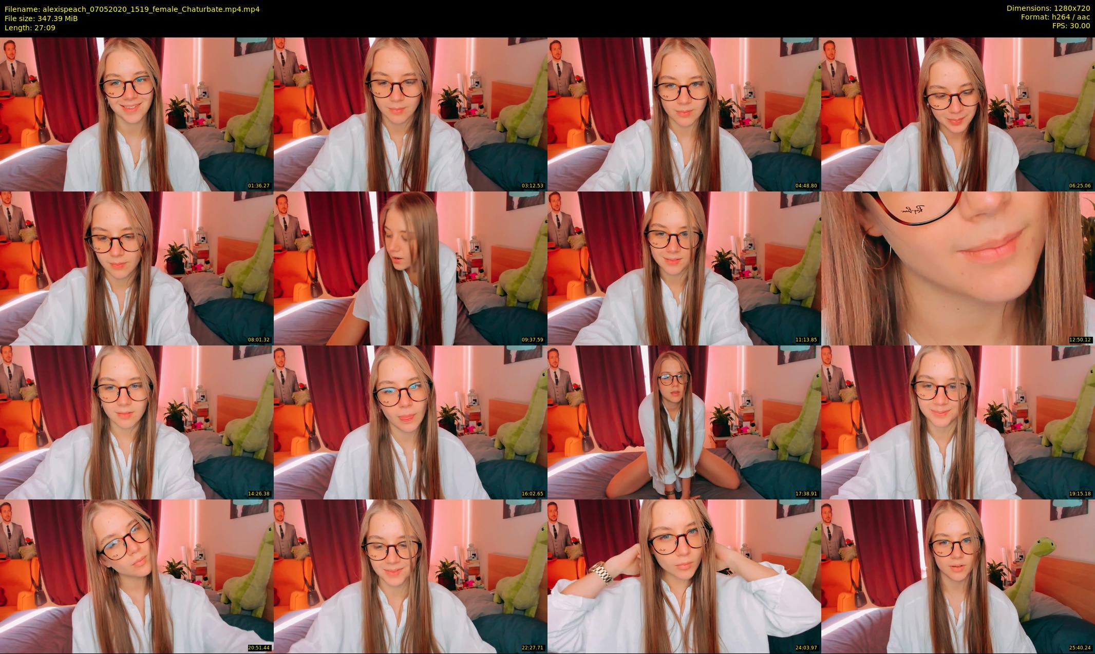 alexispeach — 28 minute Chaturbate female cam show recording, 720p, May 7, 2020