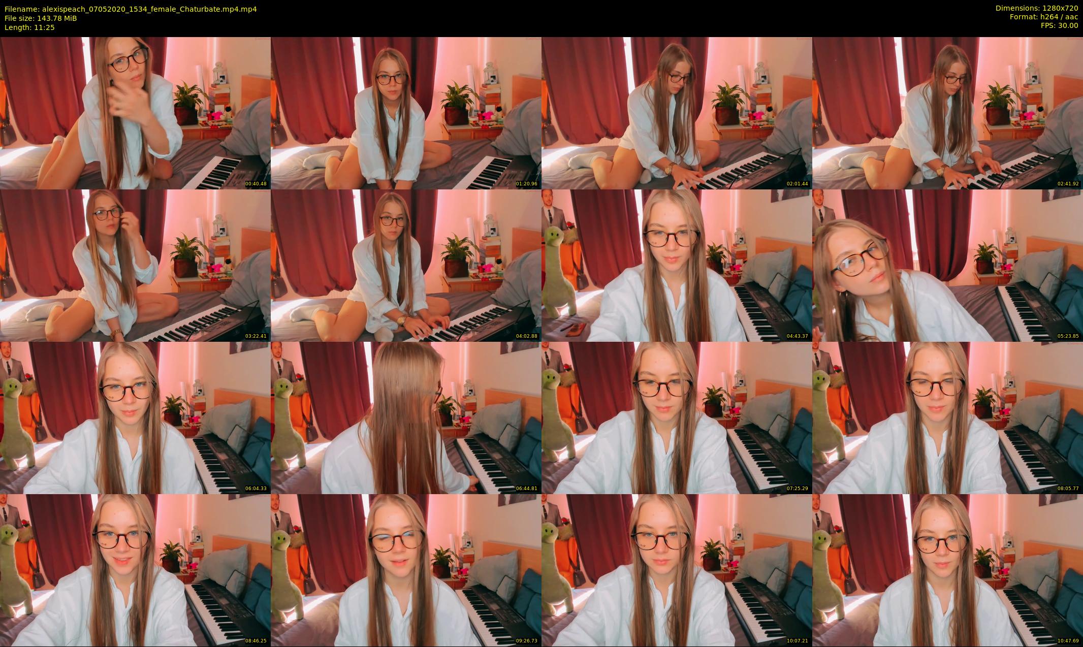 alexispeach — 12 minute Chaturbate female cam show recording, 720p, May 7, 2020