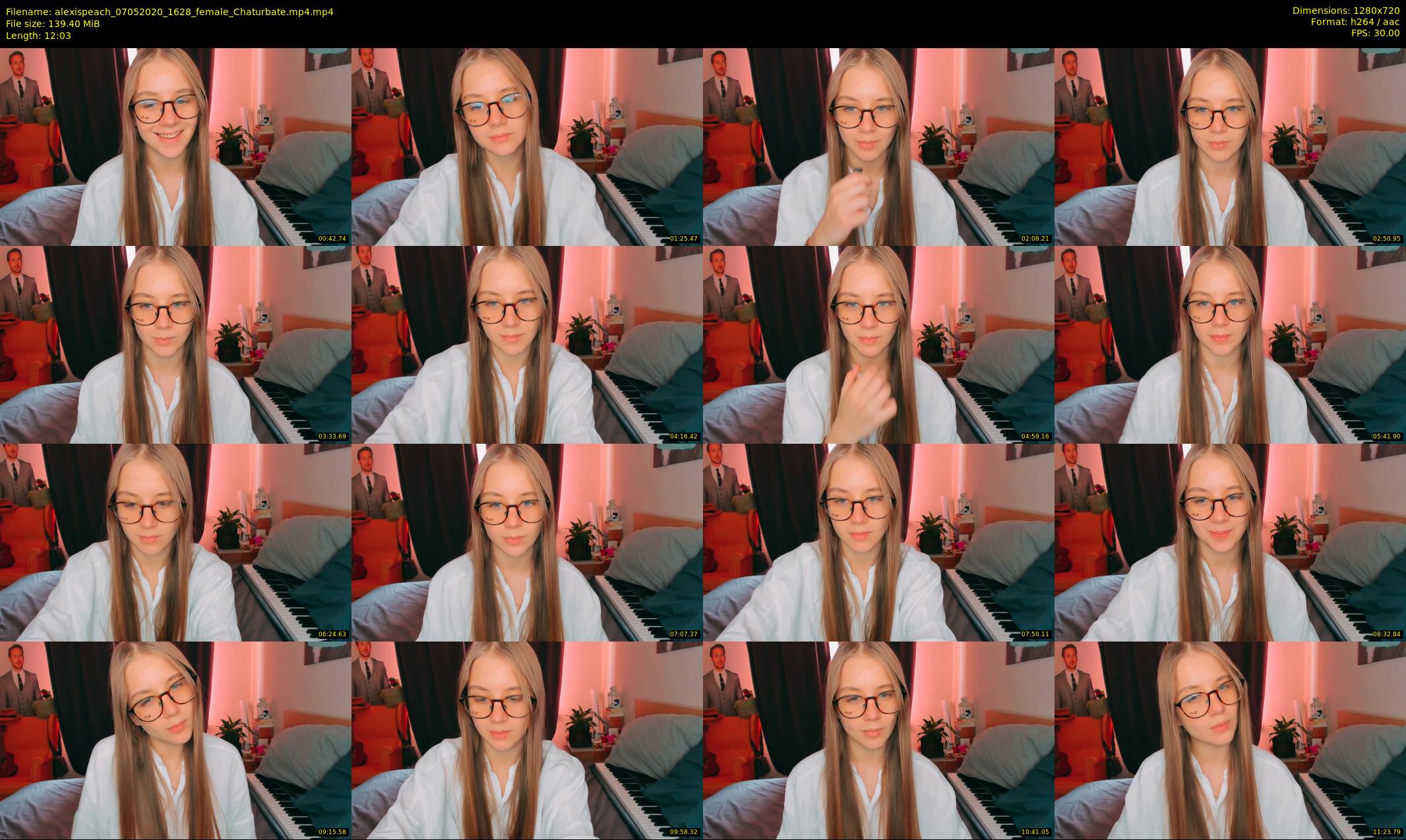 alexispeach — 13 minute Chaturbate female cam show recording, 720p, May 7, 2020