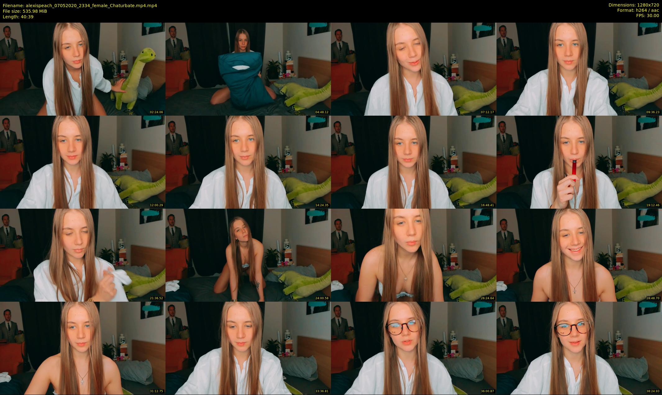alexispeach — 41 minute Chaturbate female cam show recording, 720p, May 7, 2020