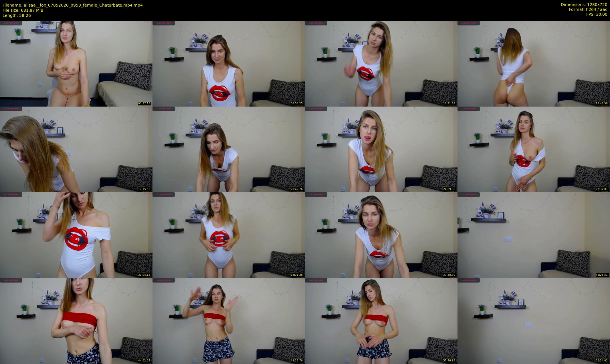 alisaa__fox — 59 minute Chaturbate female cam show recording, 720p, May 7, 2020