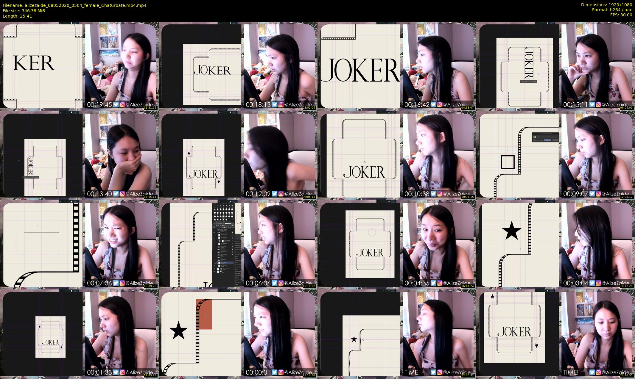 alizezaide — 26 minute Chaturbate female cam show recording, 1080p, May 8, 2020