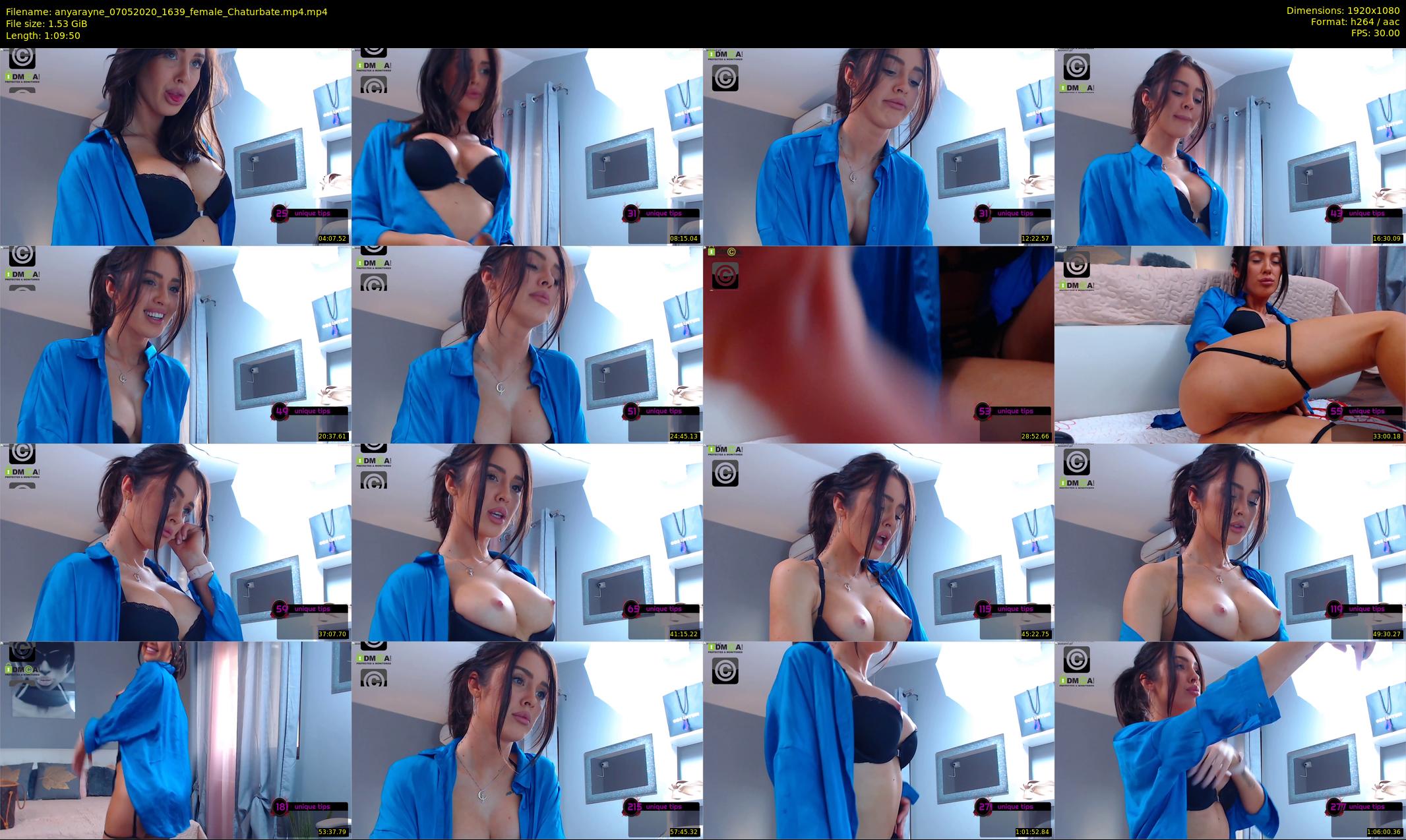 anyarayne — 70 minute Chaturbate female cam show recording, 1080p, May 7, 2020