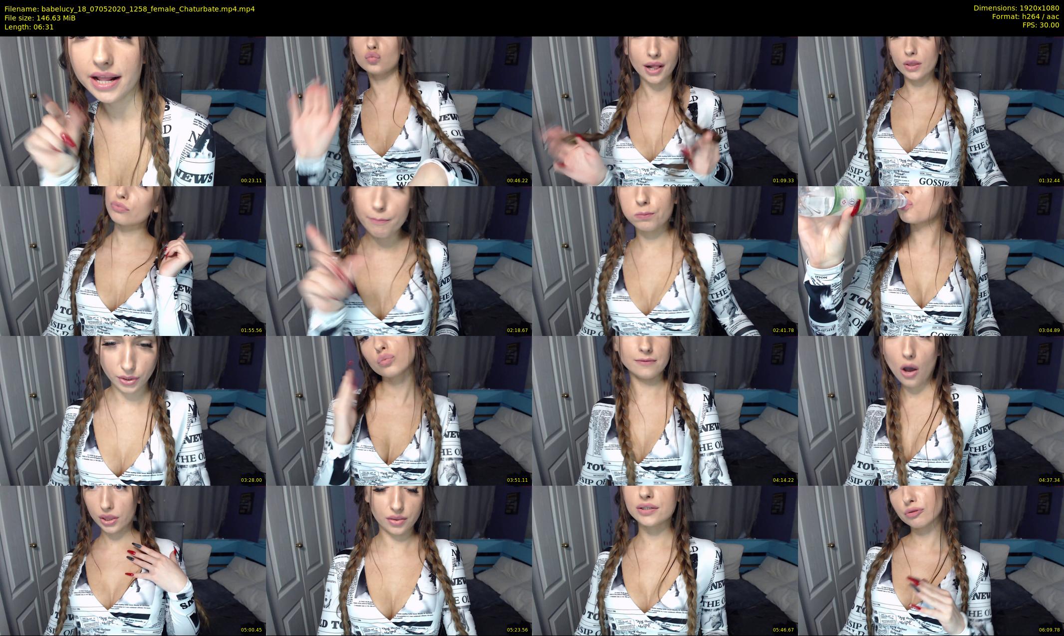babelucy_18 — 7 minute Chaturbate female cam show recording, 1080p, May 7, 2020