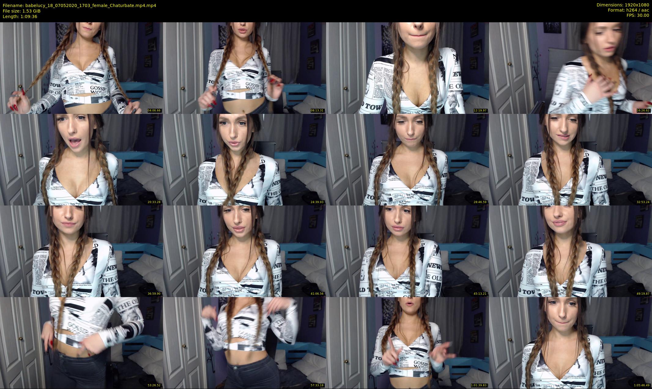 babelucy_18 — 70 minute Chaturbate female cam show recording, 1080p, May 7, 2020