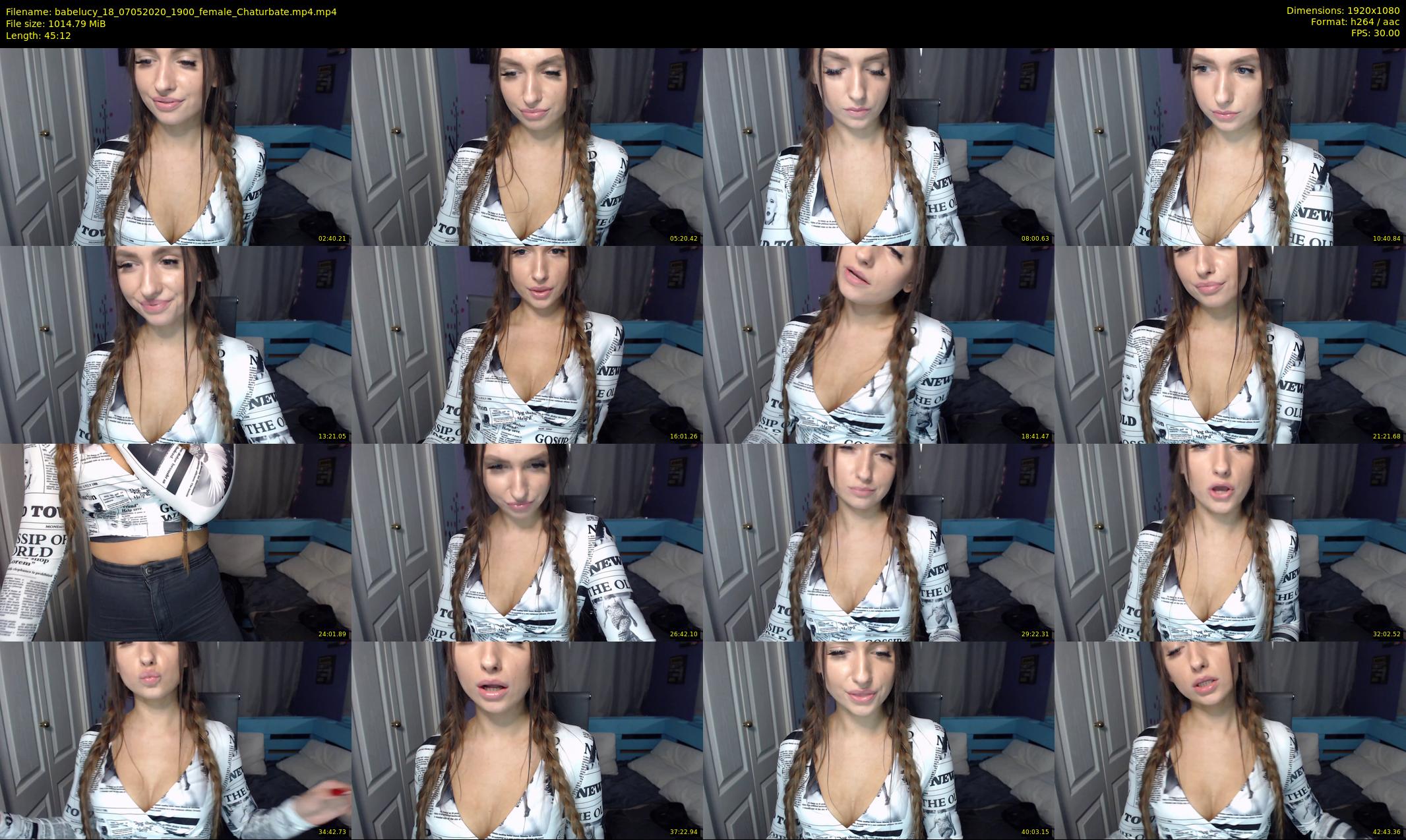 babelucy_18 — 46 minute Chaturbate female cam show recording, 1080p, May 7, 2020