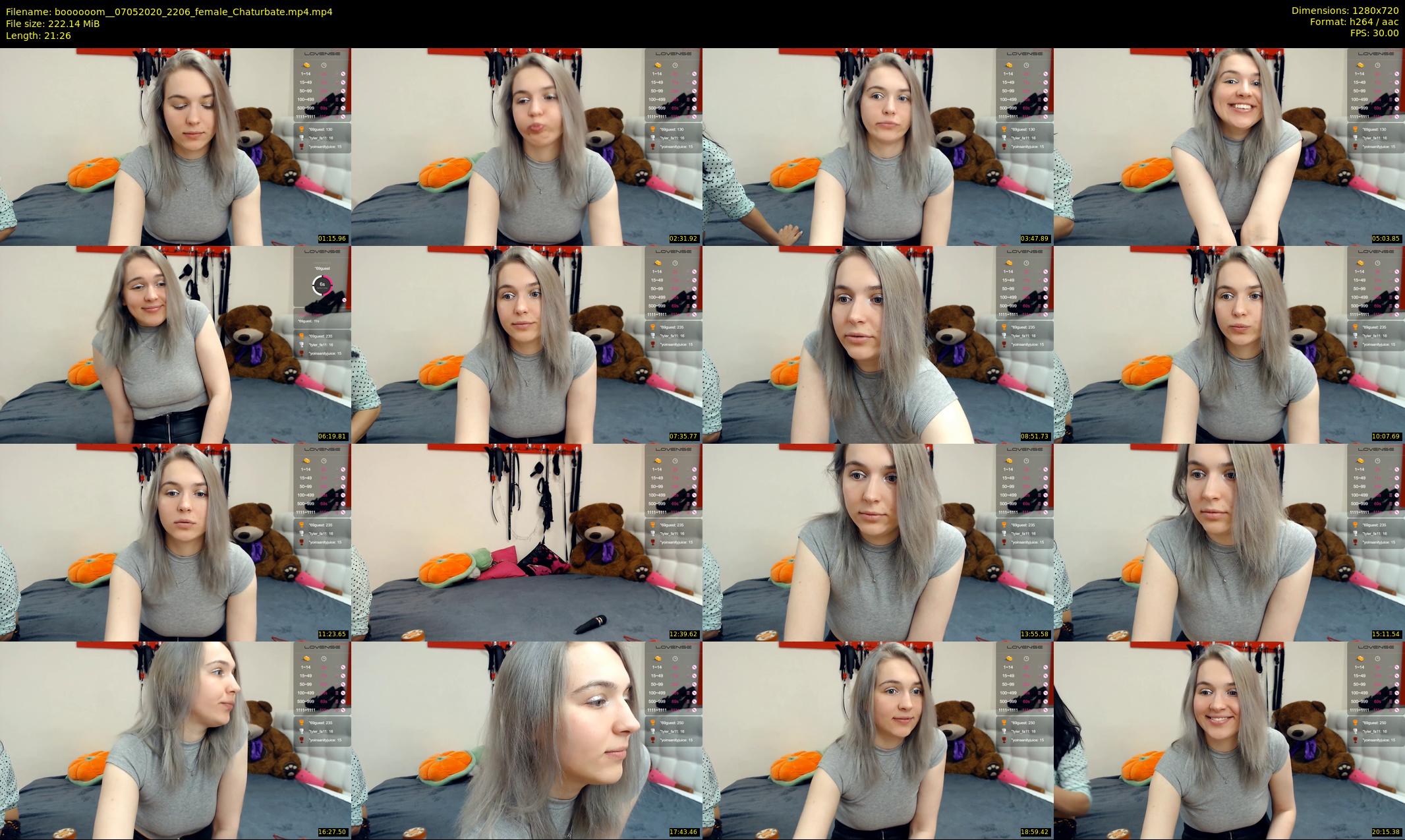 boooooom_ — 22 minute Chaturbate female cam show recording, 720p, May 7, 2020