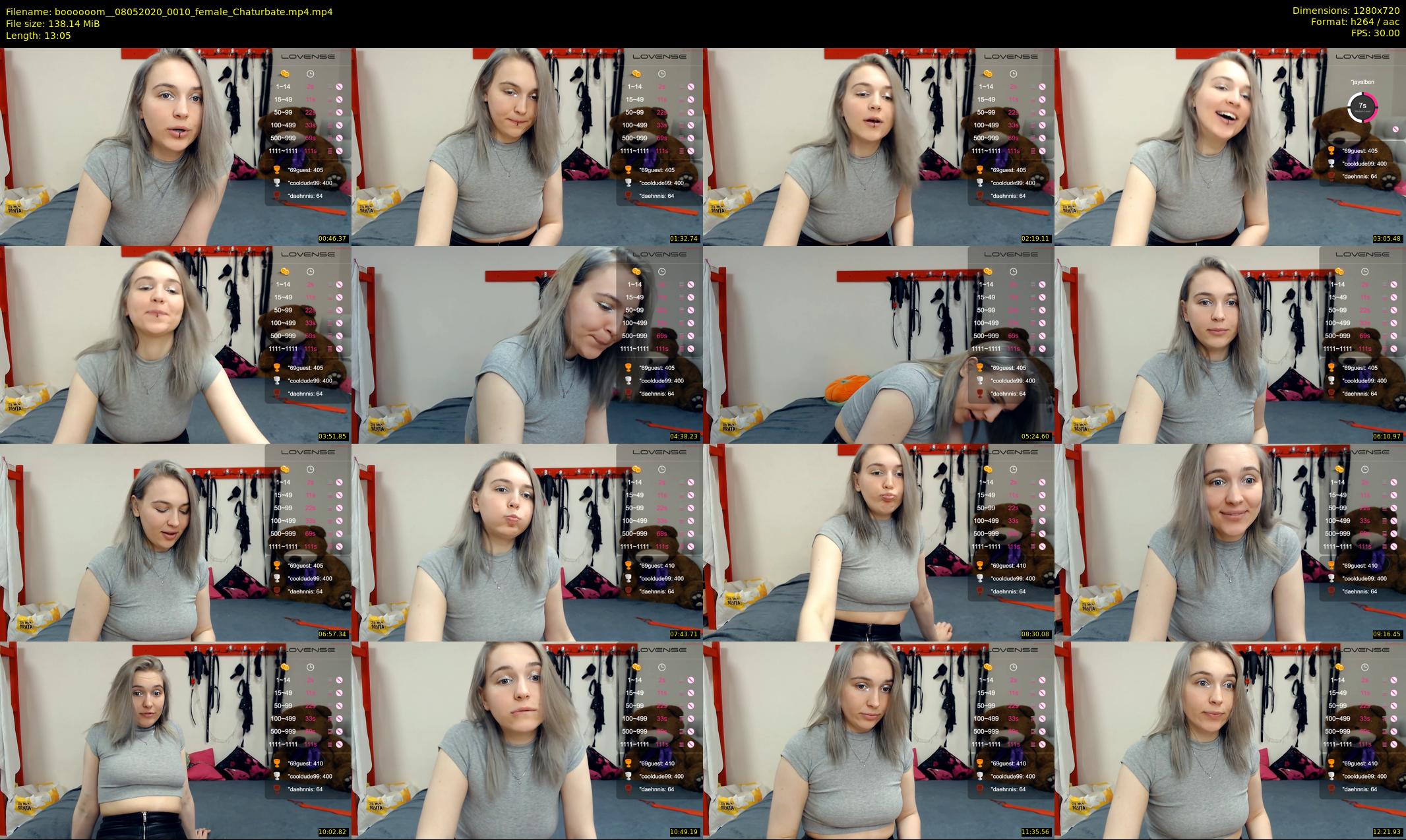 boooooom_ — 14 minute Chaturbate female cam show recording, 720p, May 8, 2020