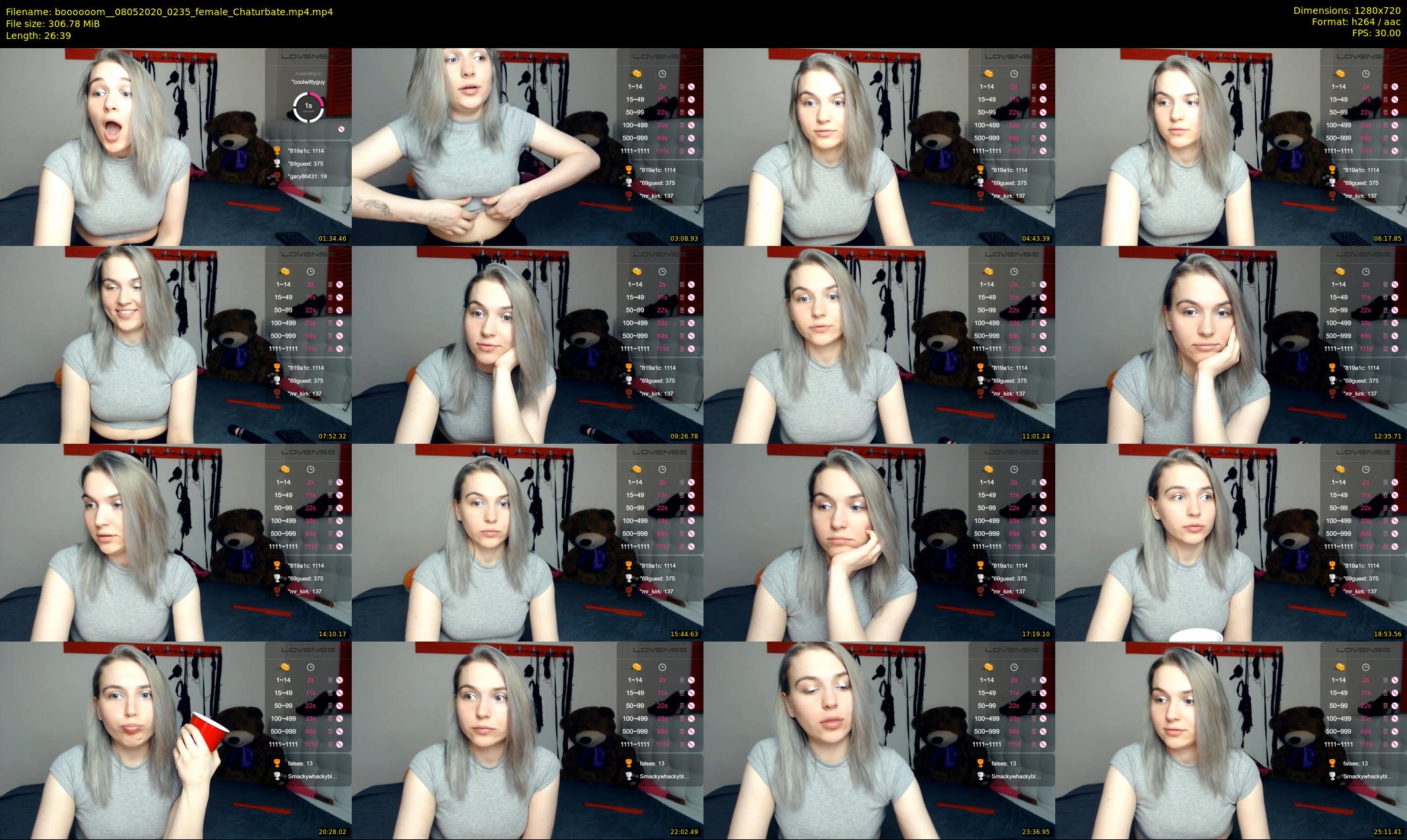 boooooom_ — 27 minute Chaturbate female cam show recording, 720p, May 8, 2020