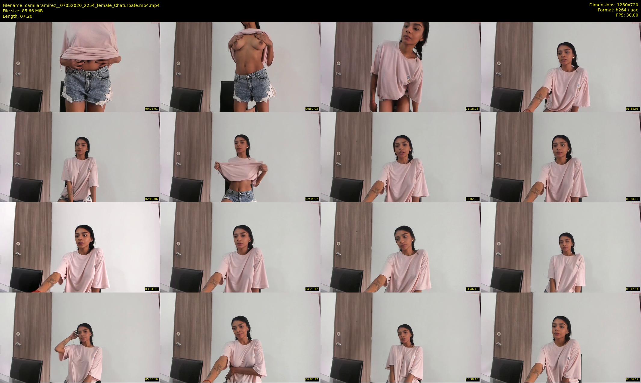 camilaramirez_ — 8 minute Chaturbate female cam show recording, 720p, May 7, 2020