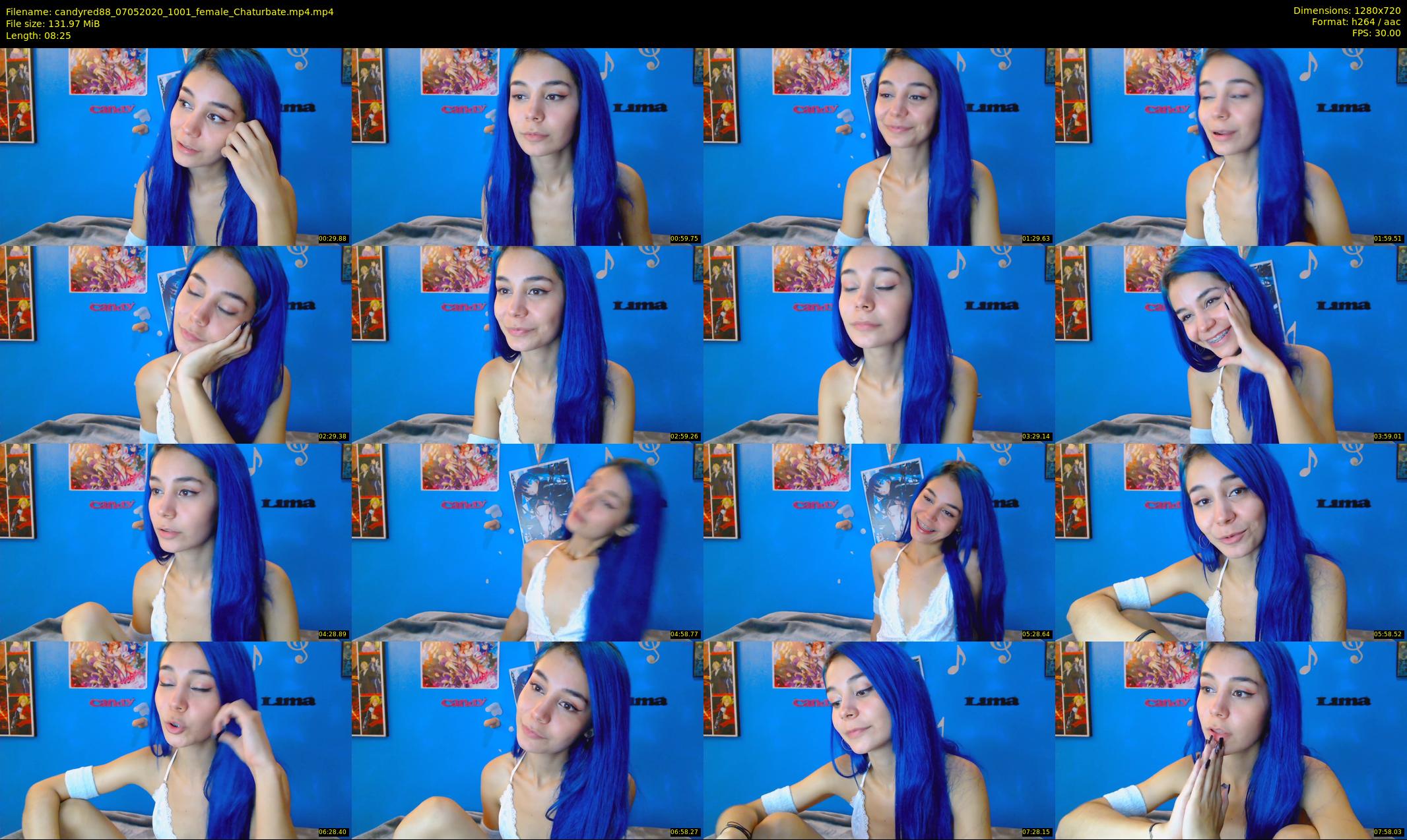 candyred88 — 9 minute Chaturbate female cam show recording, 720p, May 7, 2020