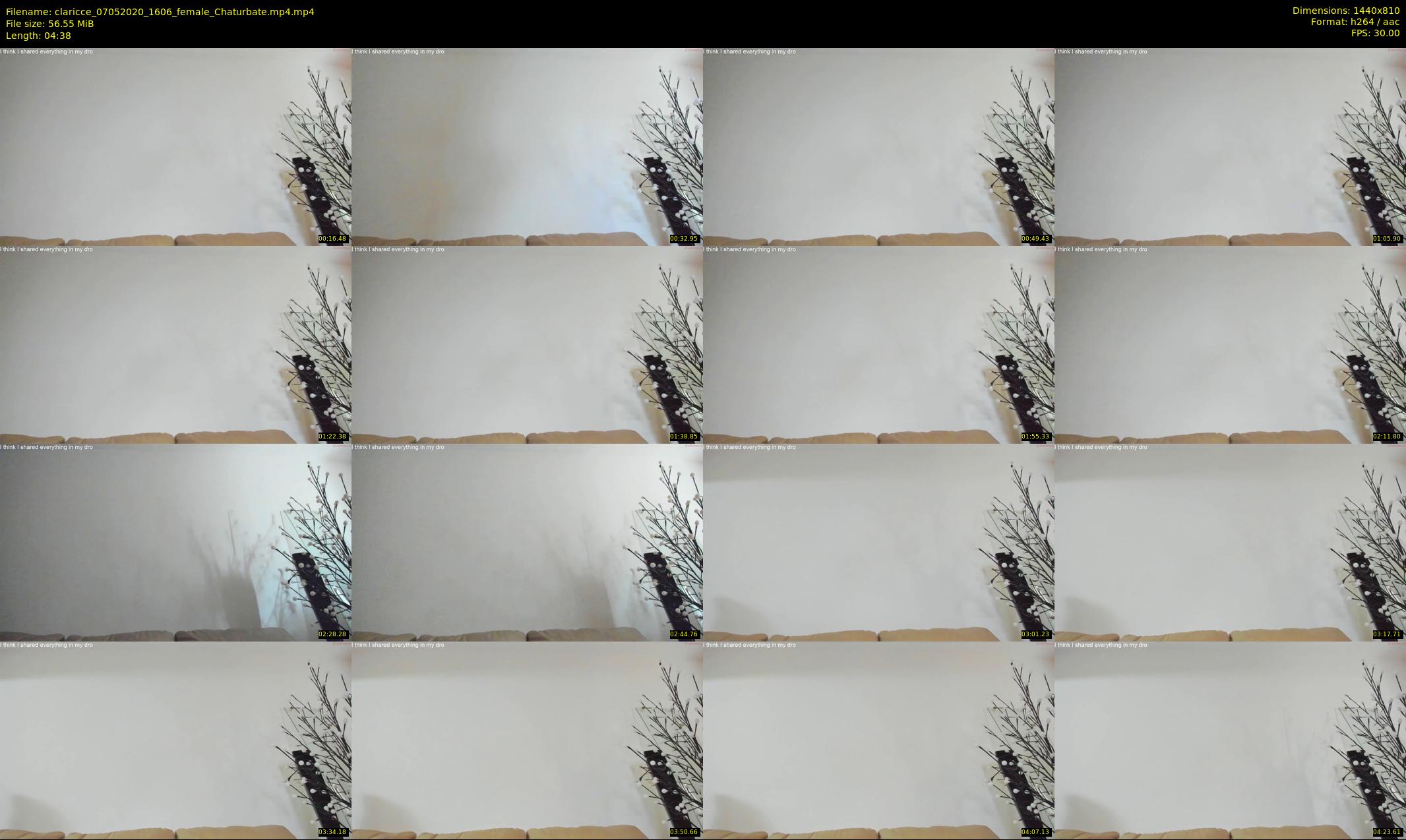 claricce — 5 minute Chaturbate female cam show recording, 720p, May 7, 2020