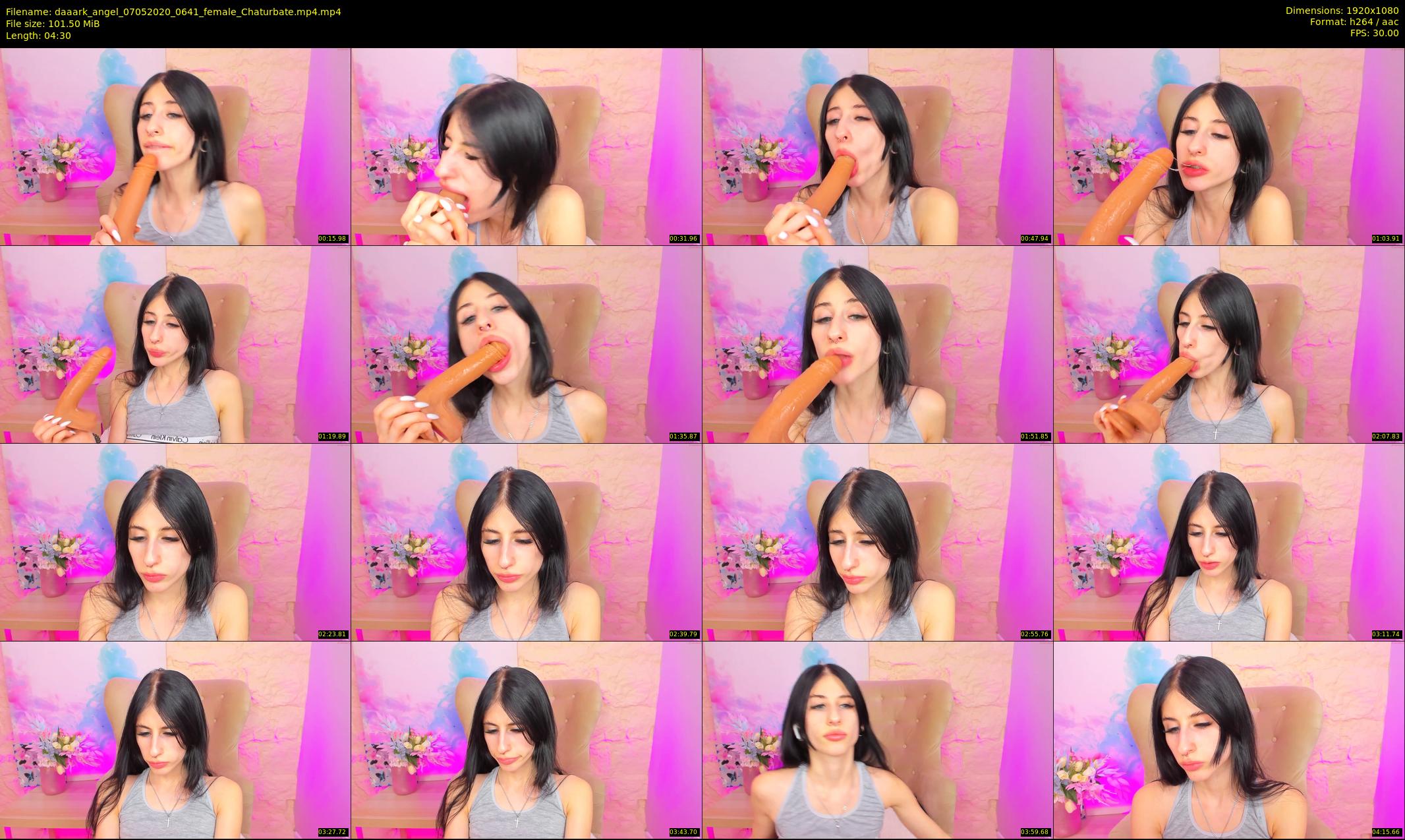 daaark_angel — 5 minute Chaturbate female cam show recording, 1080p, May 7, 2020
