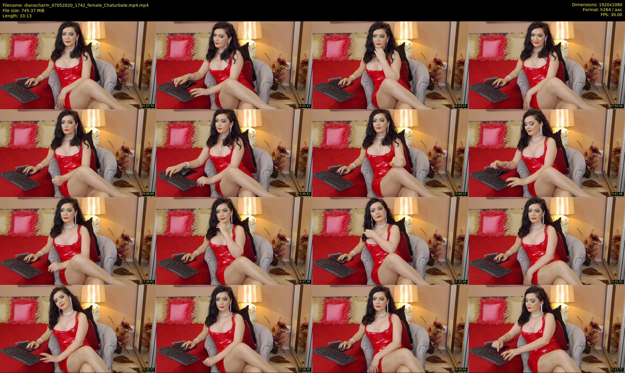 dianacharm — 34 minute Chaturbate female cam show recording, 1080p, May 7, 2020