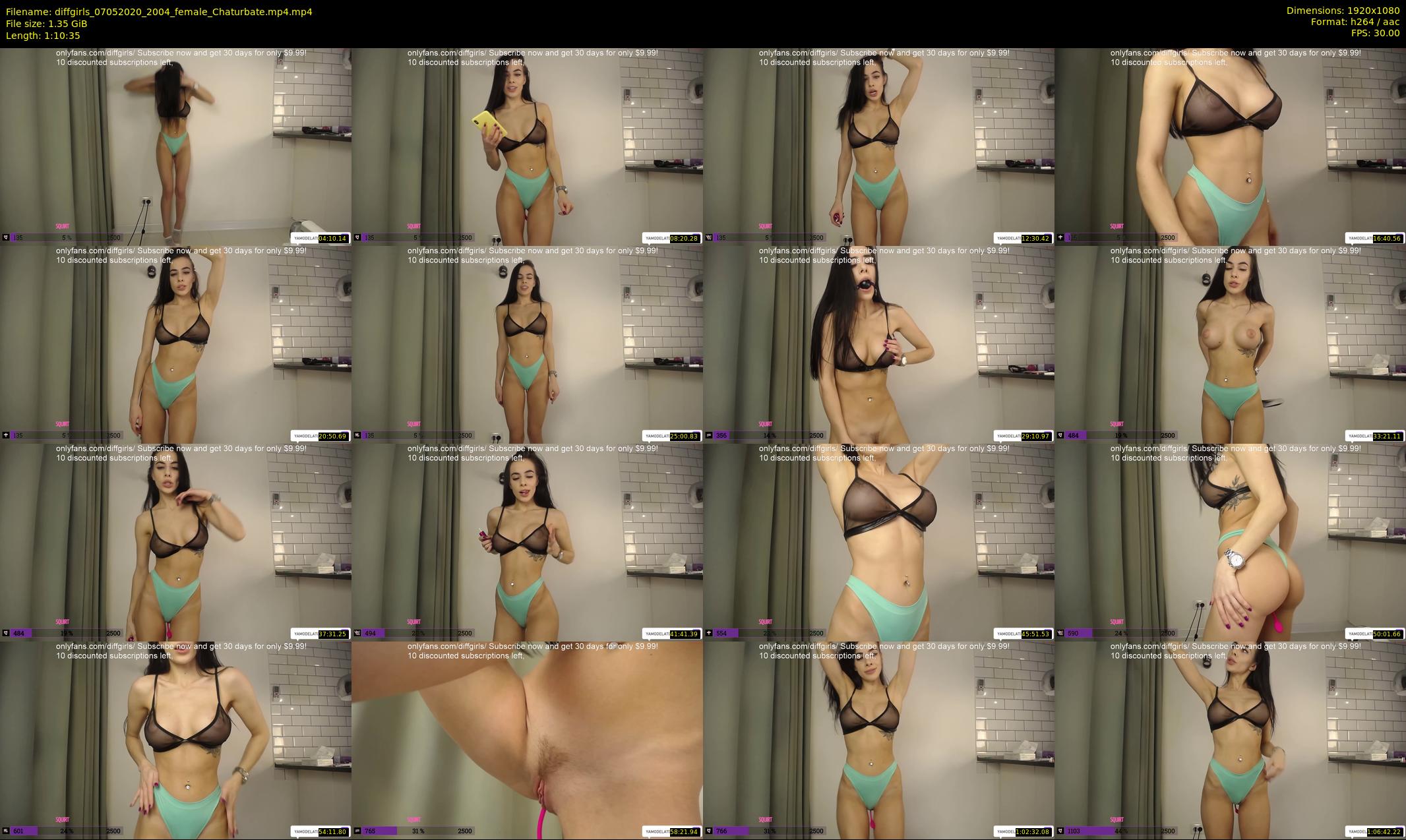 diffgirls — 71 minute Chaturbate female cam show recording, 1080p, May 7, 2020