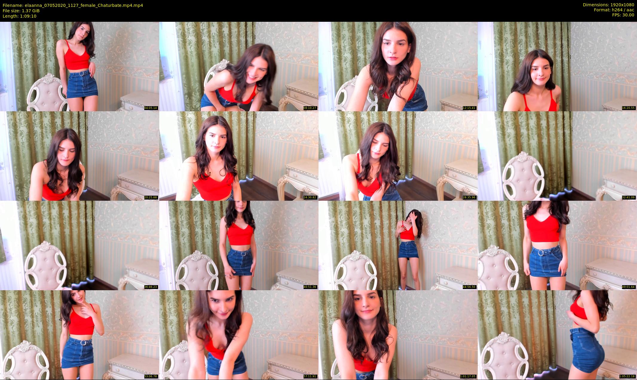 elaanna — 70 minute Chaturbate female cam show recording, 1080p, May 7, 2020