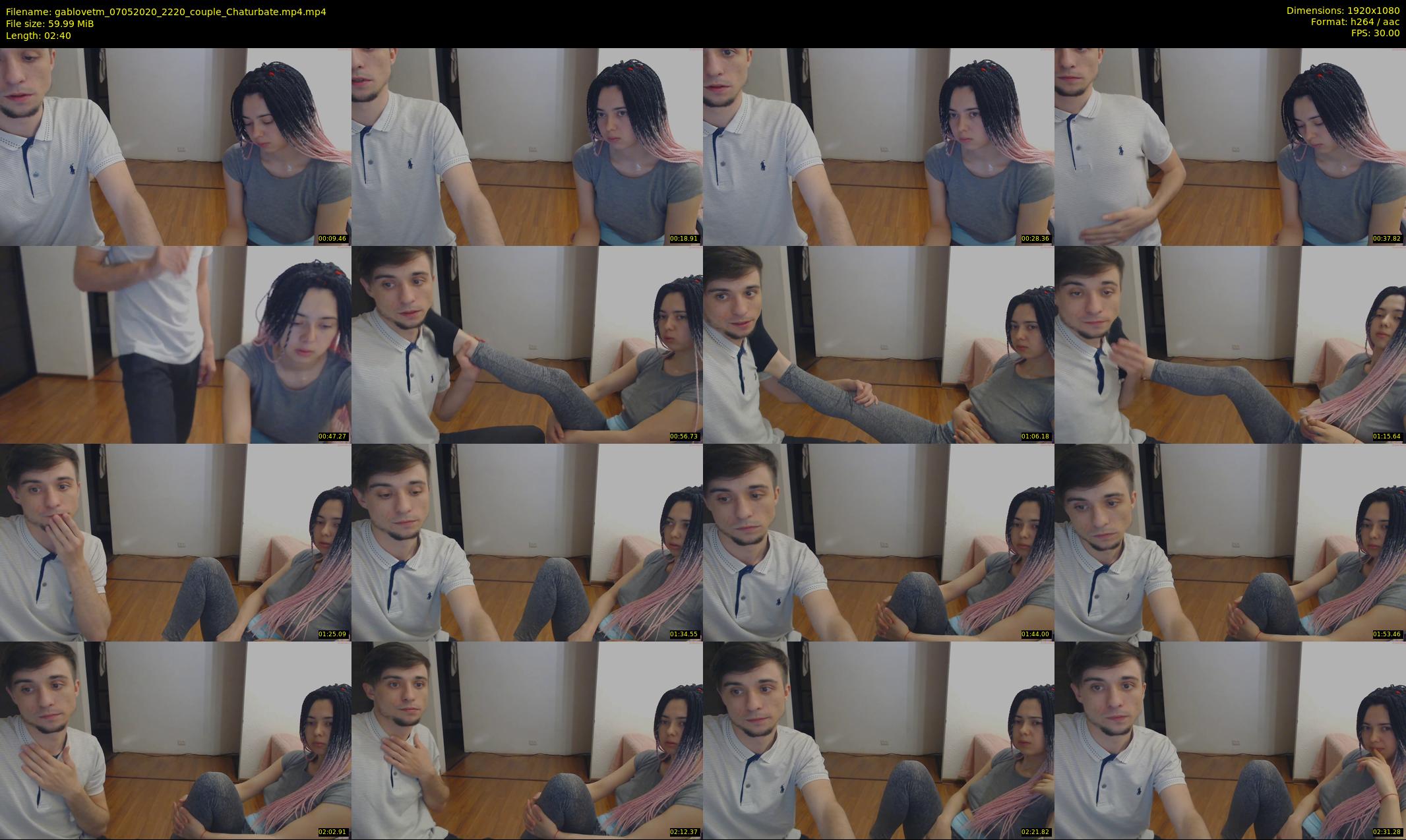 gablovetm — 3 minute Chaturbate couple cam show recording, 1080p, May 7, 2020