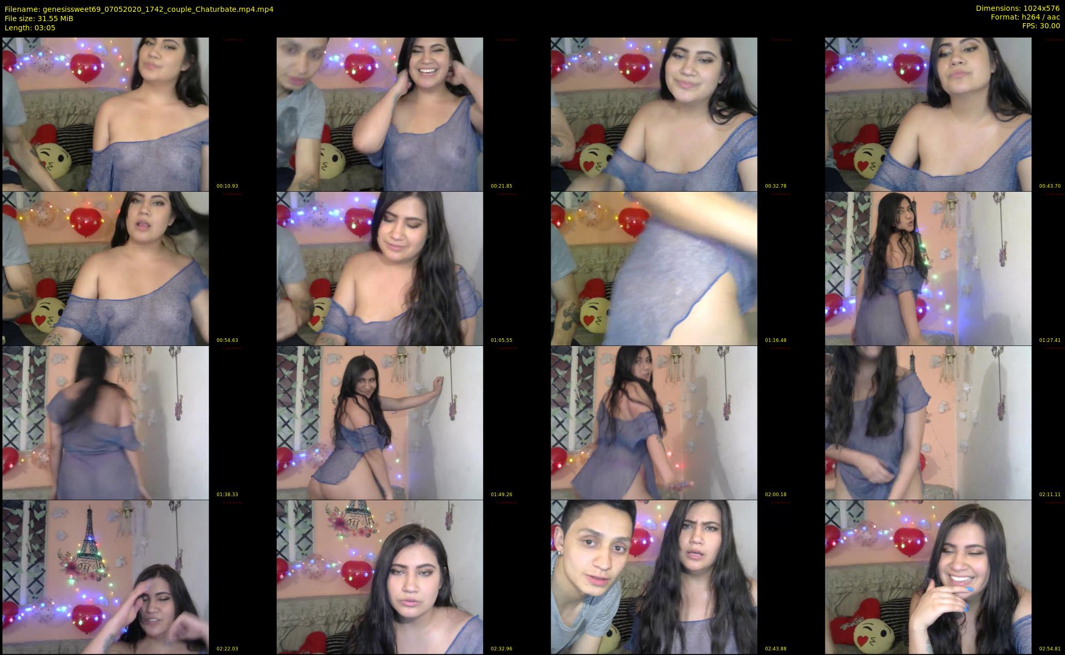 genesissweet69 — 4 minute Chaturbate couple cam show recording, 480p, May 7, 2020