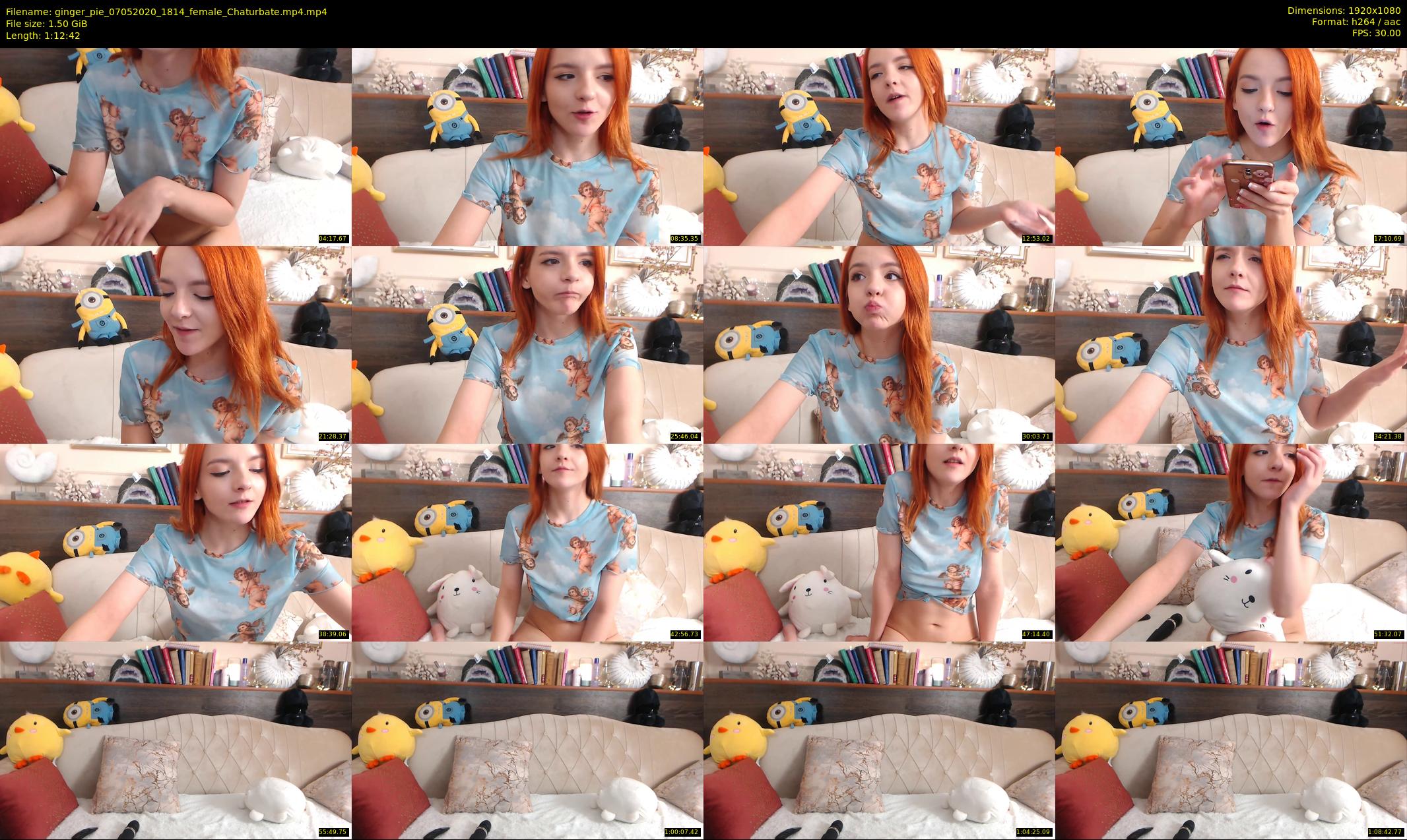 ginger_pie — 73 minute Chaturbate female cam show recording, 1080p, May 7, 2020