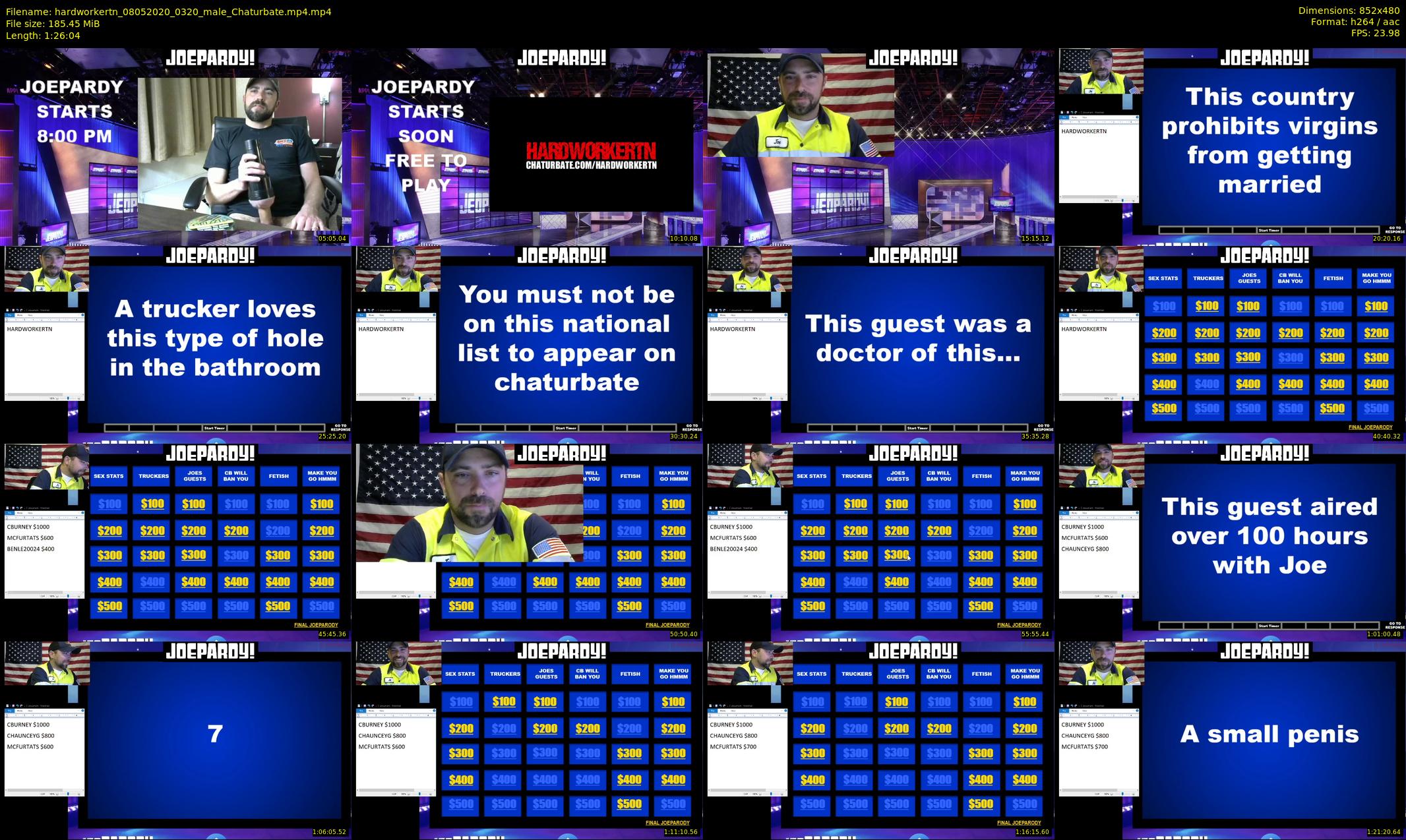 hardworkertn — 87 minute Chaturbate male cam show recording, 480p, May 8, 2020