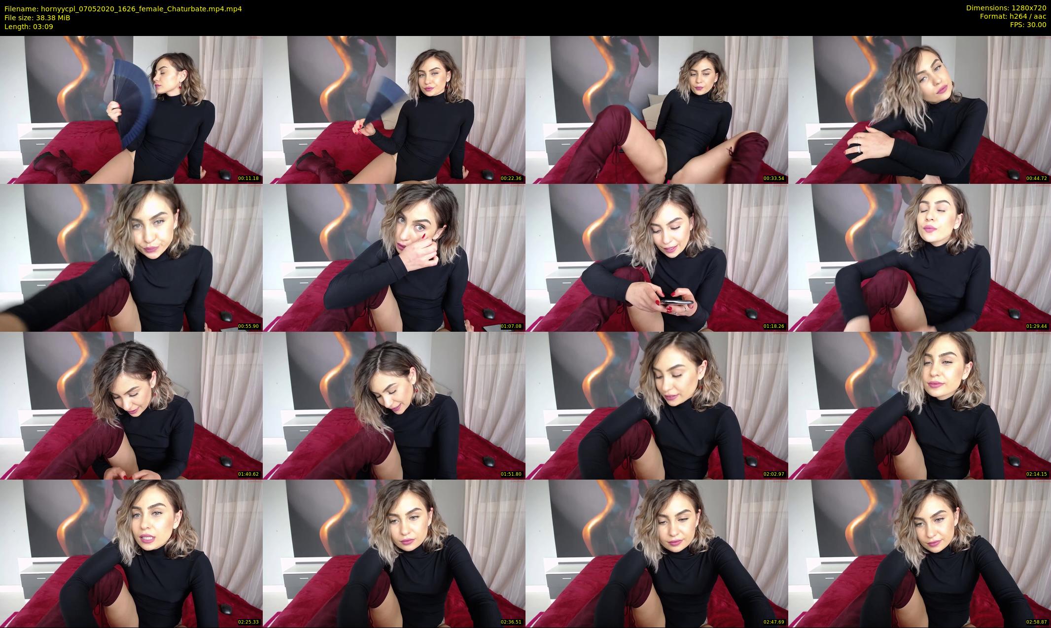 hornyycpl — 4 minute Chaturbate couple cam show recording, 720p, May 7, 2020