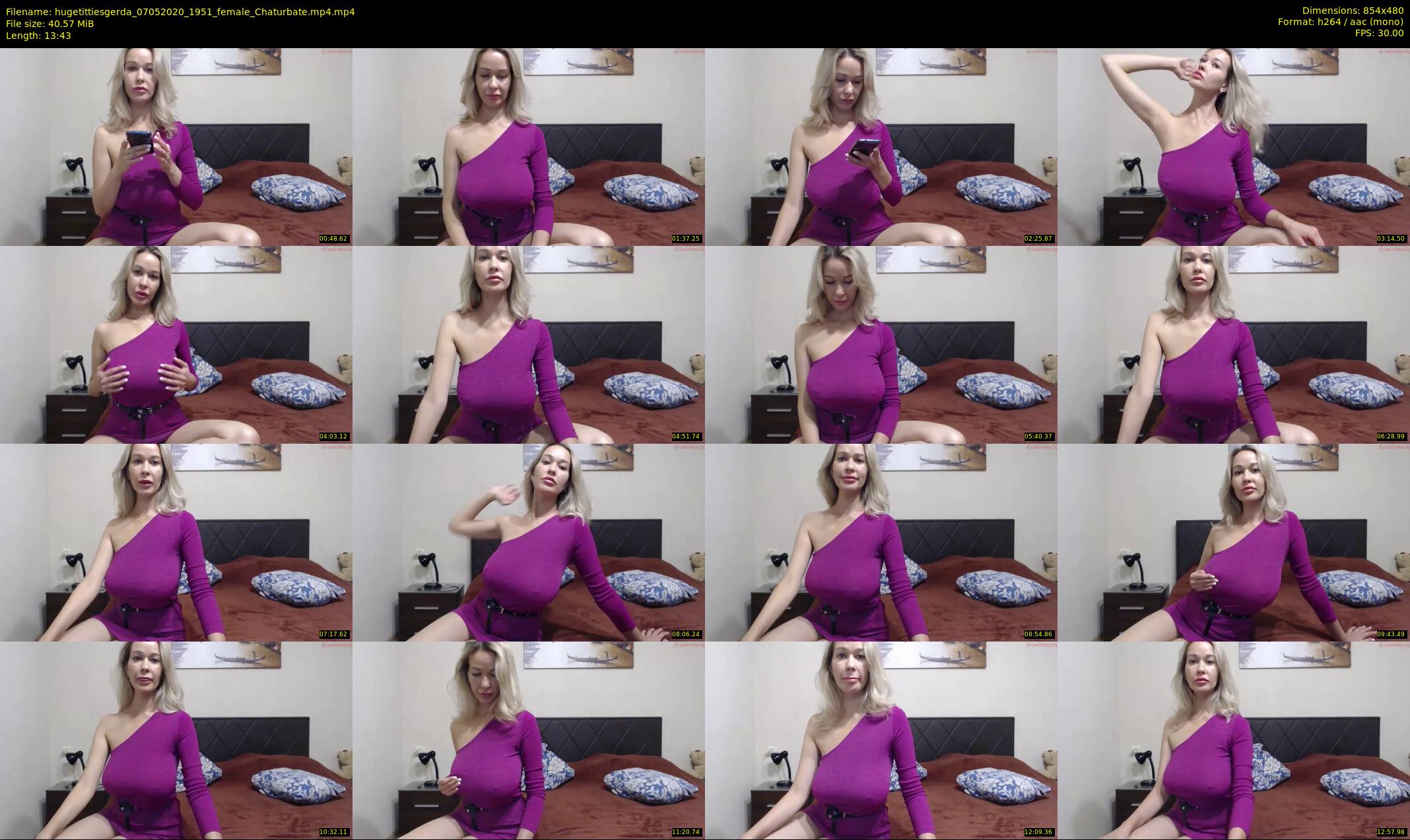 hugetittiesgerda — 14 minute Chaturbate female cam show recording, 480p, May 7, 2020