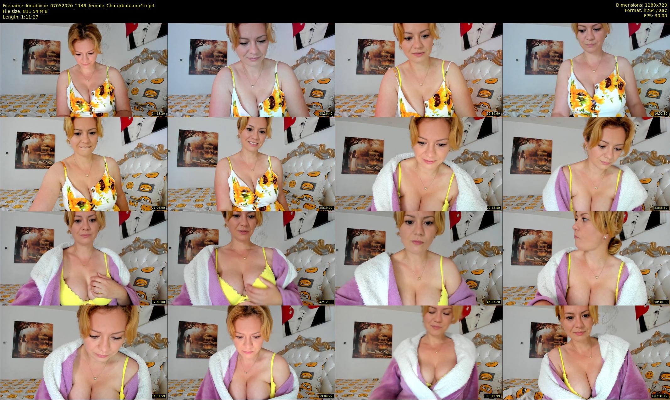 kiradivine — 72 minute Chaturbate female cam show recording, 720p, May 7, 2020