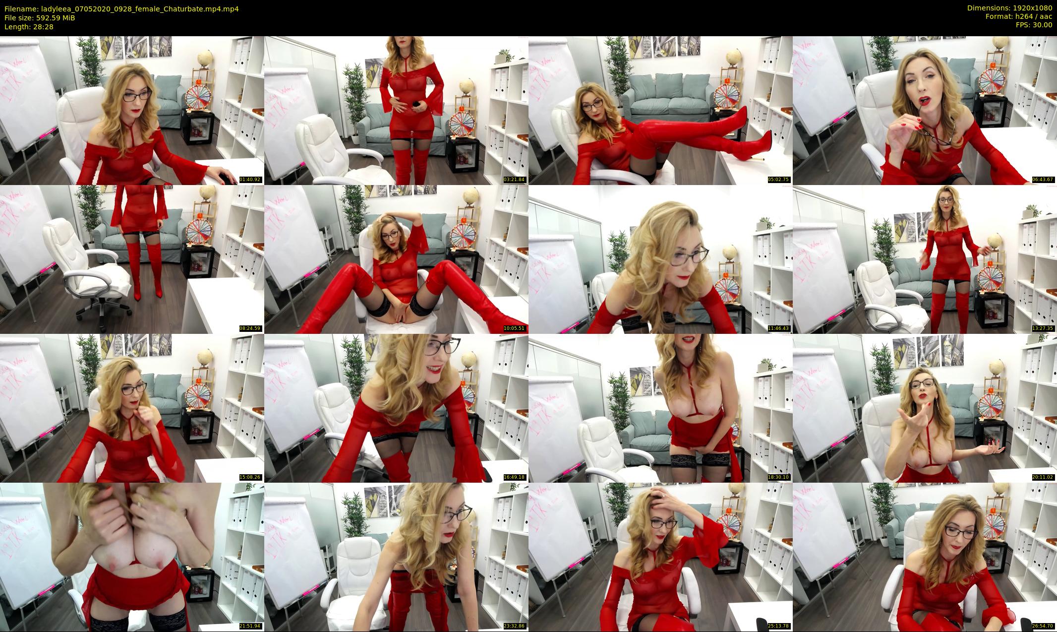 ladyleea — 29 minute Chaturbate female cam show recording, 1080p, May 7, 2020