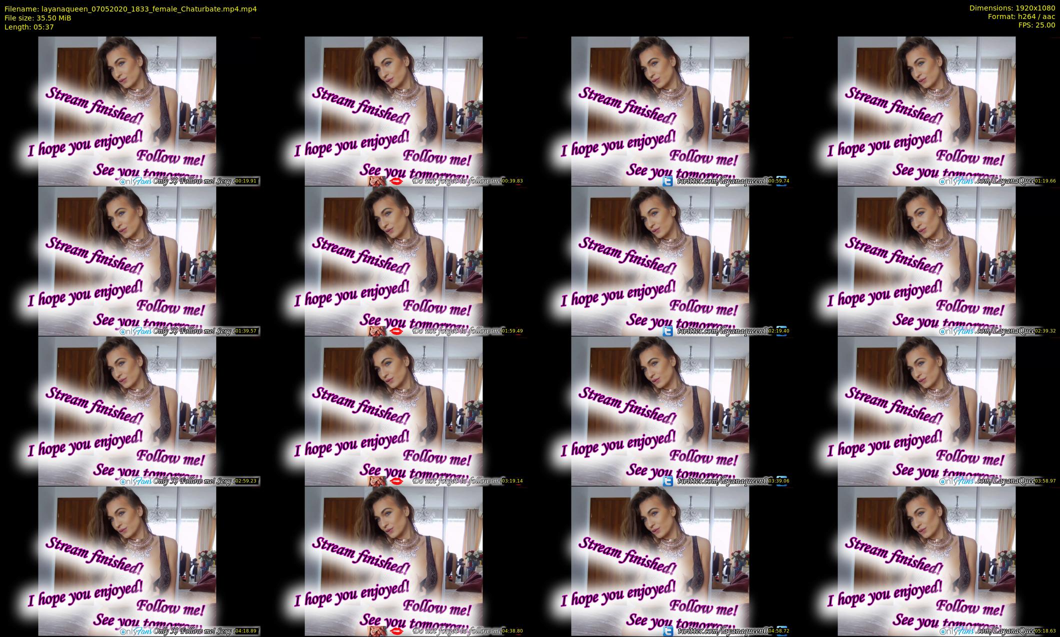 layanaqueen — 6 minute Chaturbate female cam show recording, 1080p, May 7, 2020