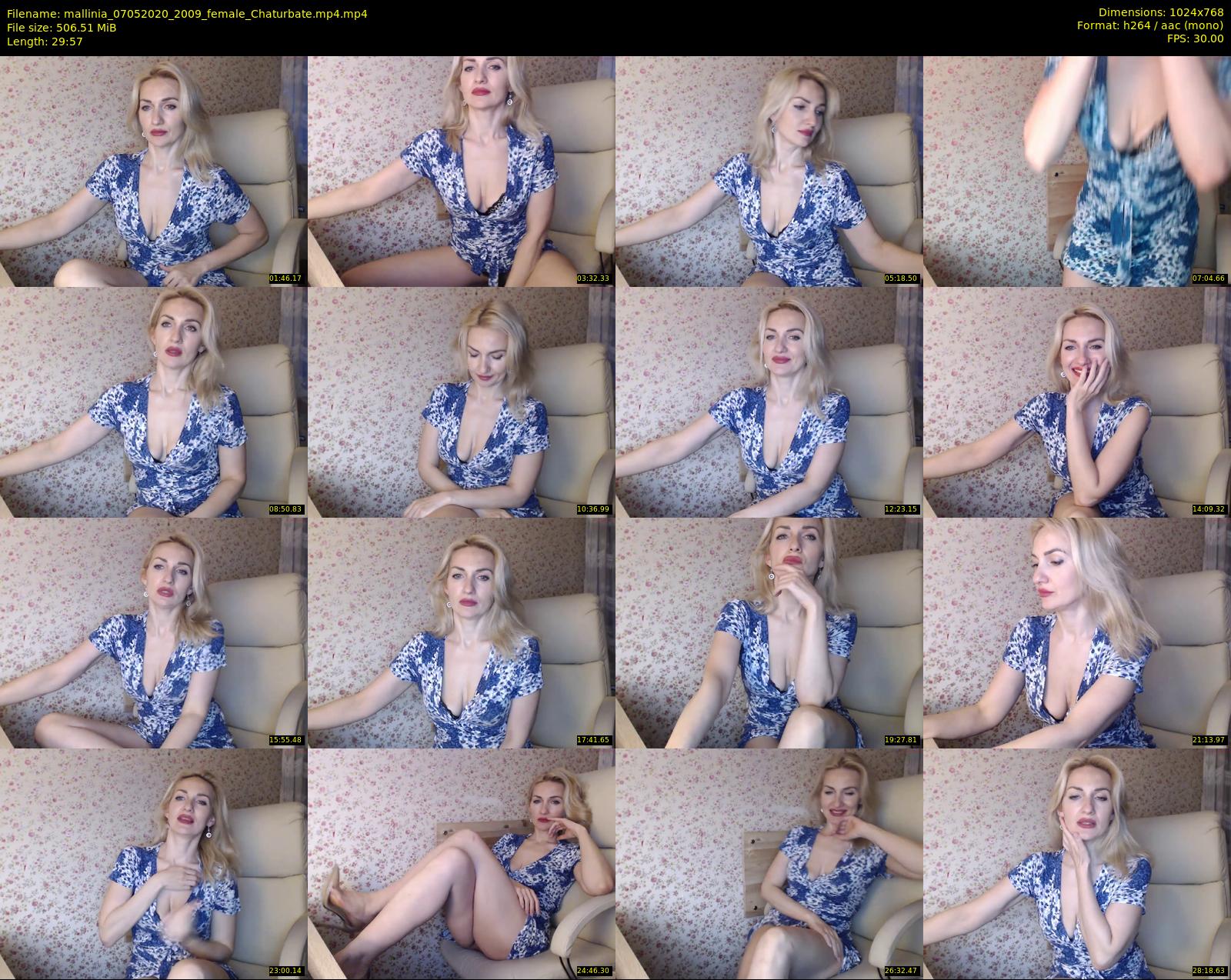 mallinia — 30 minute Chaturbate female cam show recording, 720p, May 7, 2020