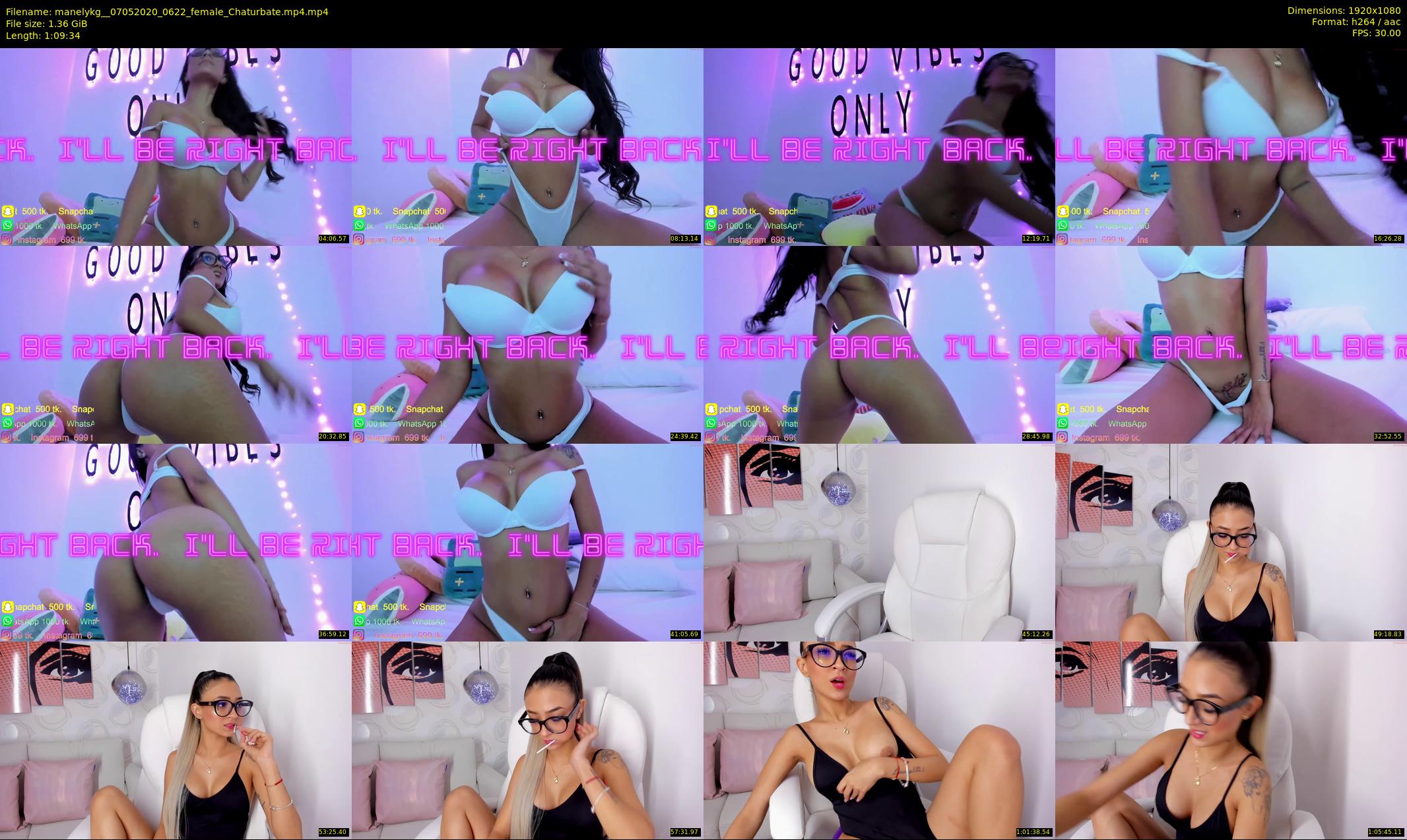 manelykg_ — 70 minute Chaturbate female cam show recording, 1080p, May 7, 2020