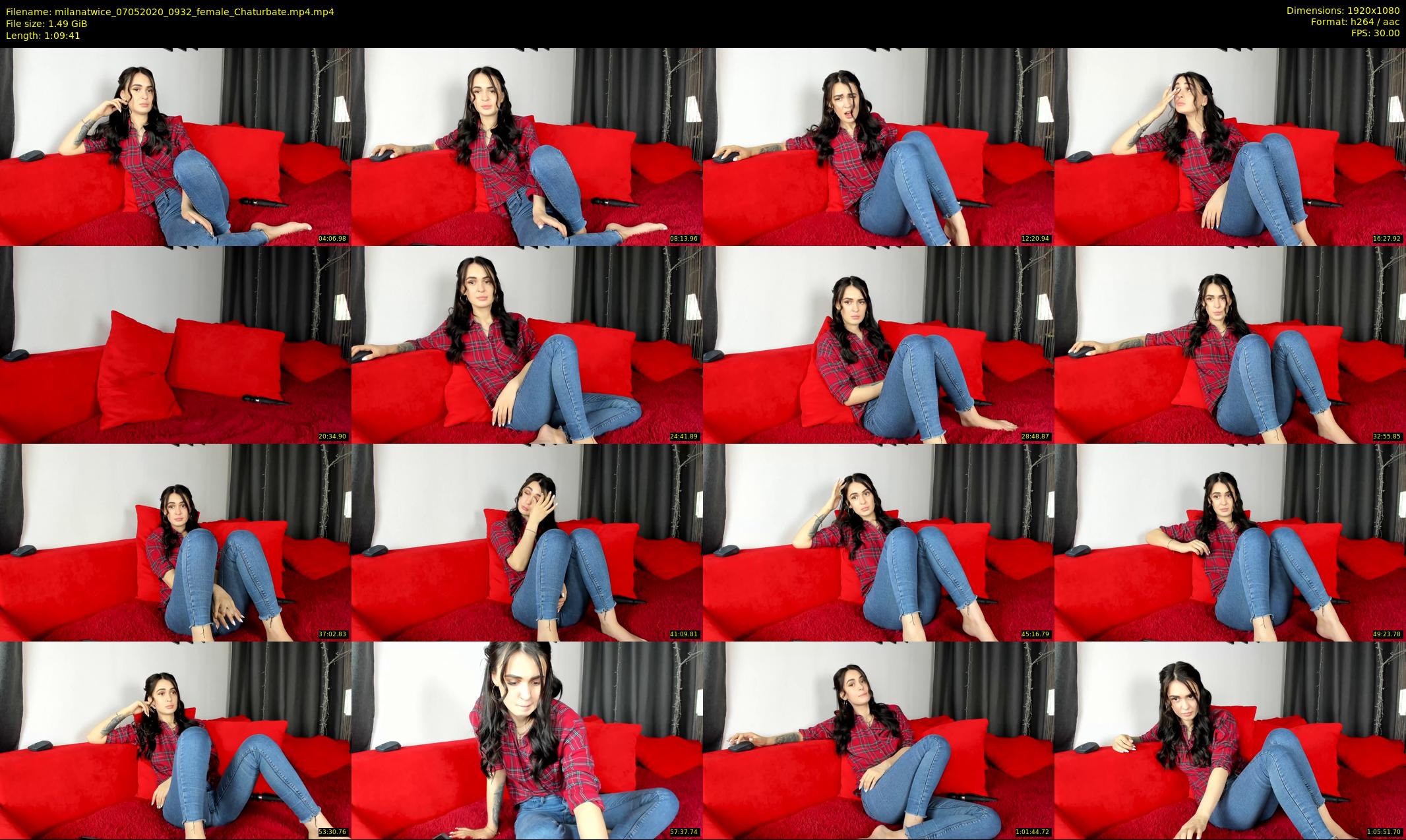 milanatwice — 70 minute Chaturbate female cam show recording, 1080p, May 7, 2020