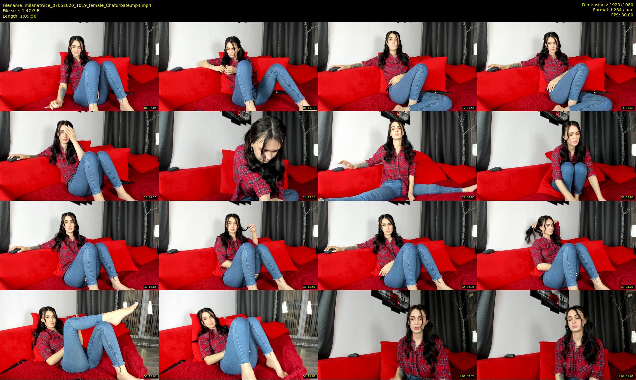 milanatwice — 70 minute Chaturbate female cam show recording, 1080p, May 7, 2020
