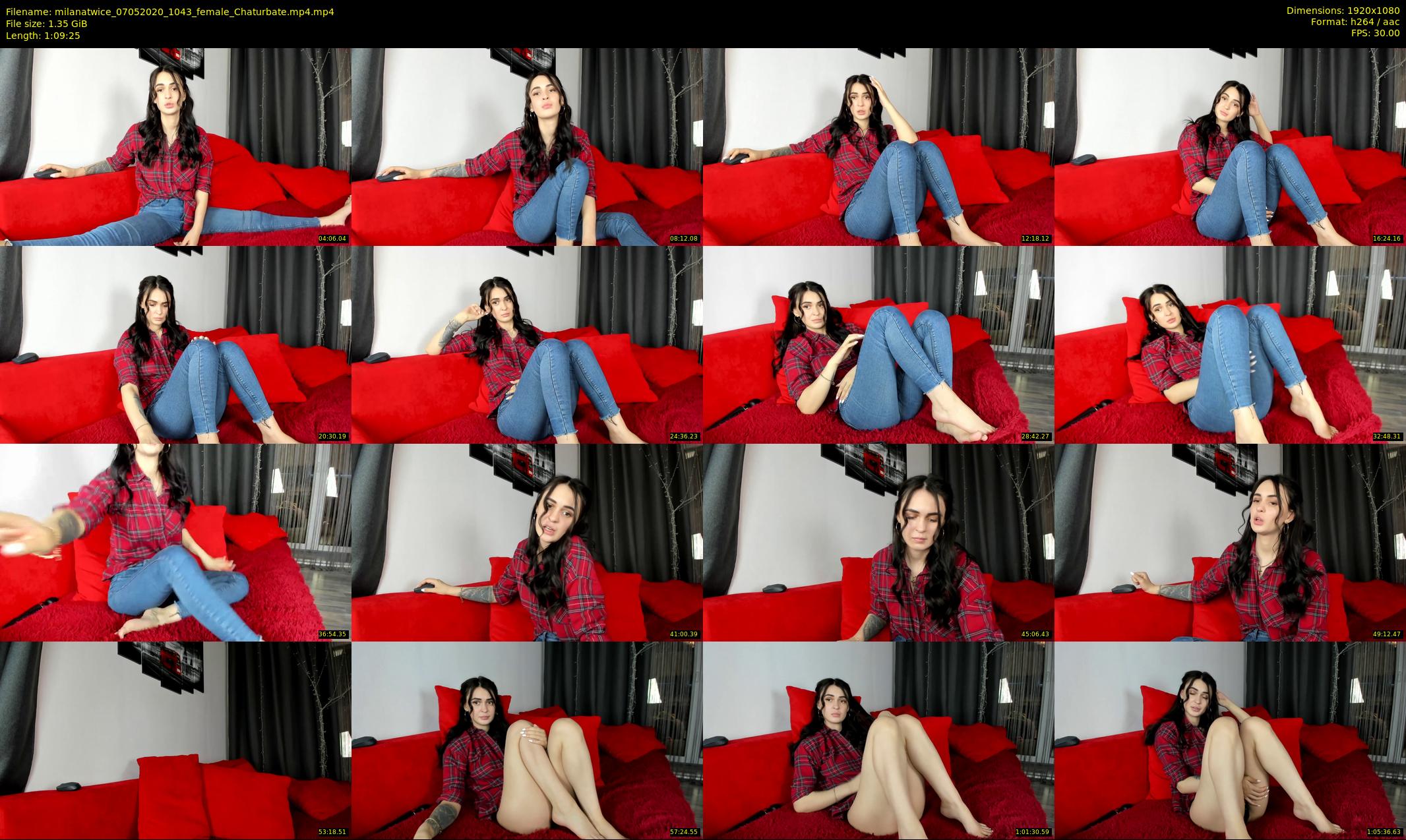 milanatwice — 70 minute Chaturbate female cam show recording, 1080p, May 7, 2020