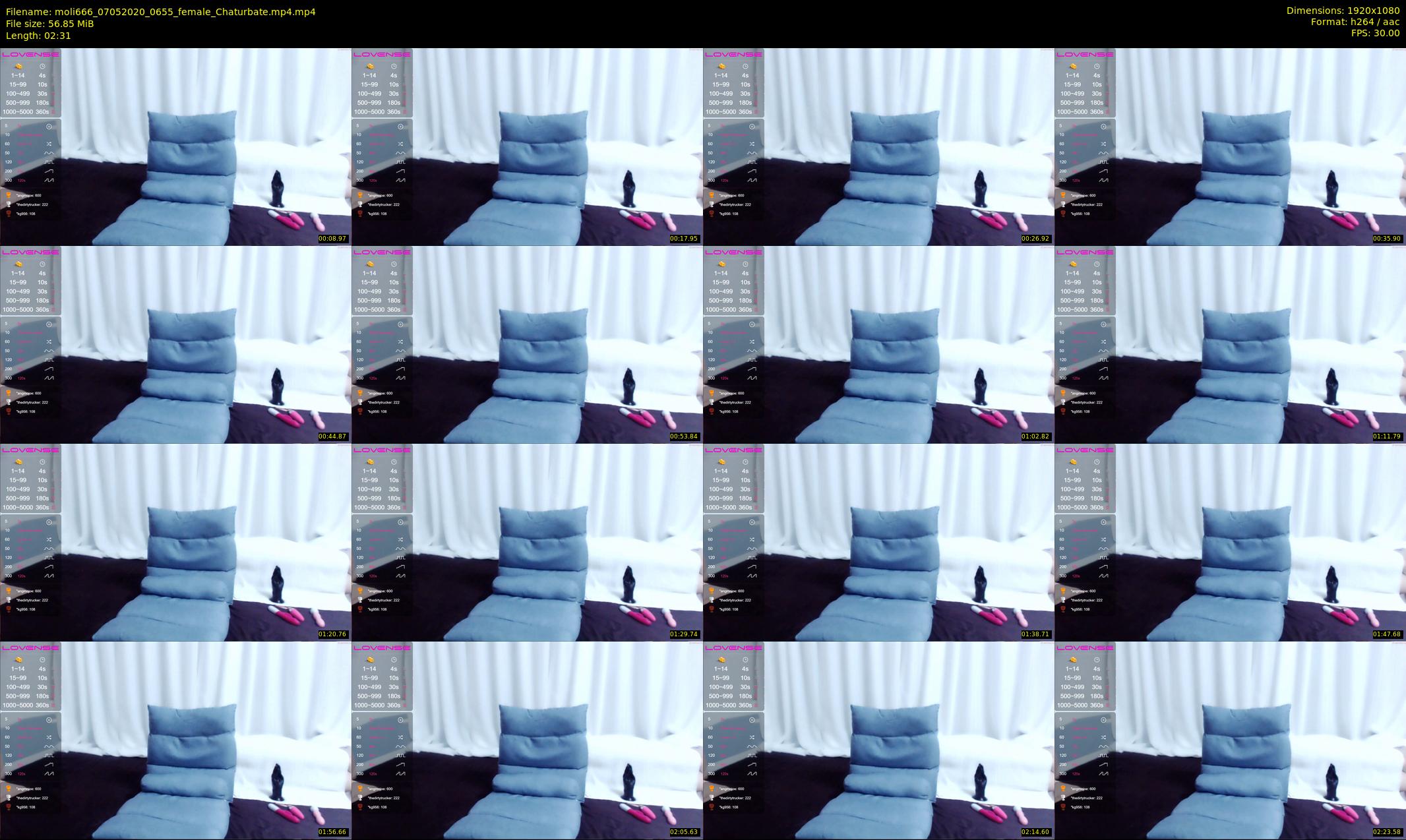 moli666 — 3 minute Chaturbate female cam show recording, 1080p, May 7, 2020