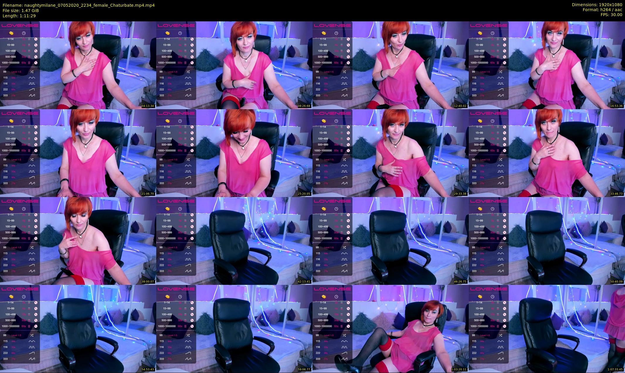 naughtymilane — 72 minute Chaturbate female cam show recording, 1080p, May 7, 2020