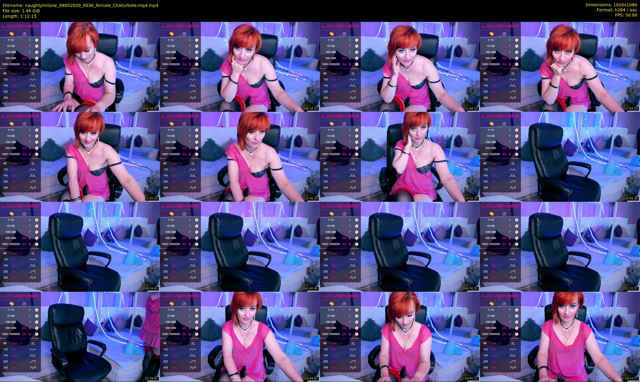 naughtymilane — 73 minute Chaturbate female cam show recording, 1080p, May 8, 2020
