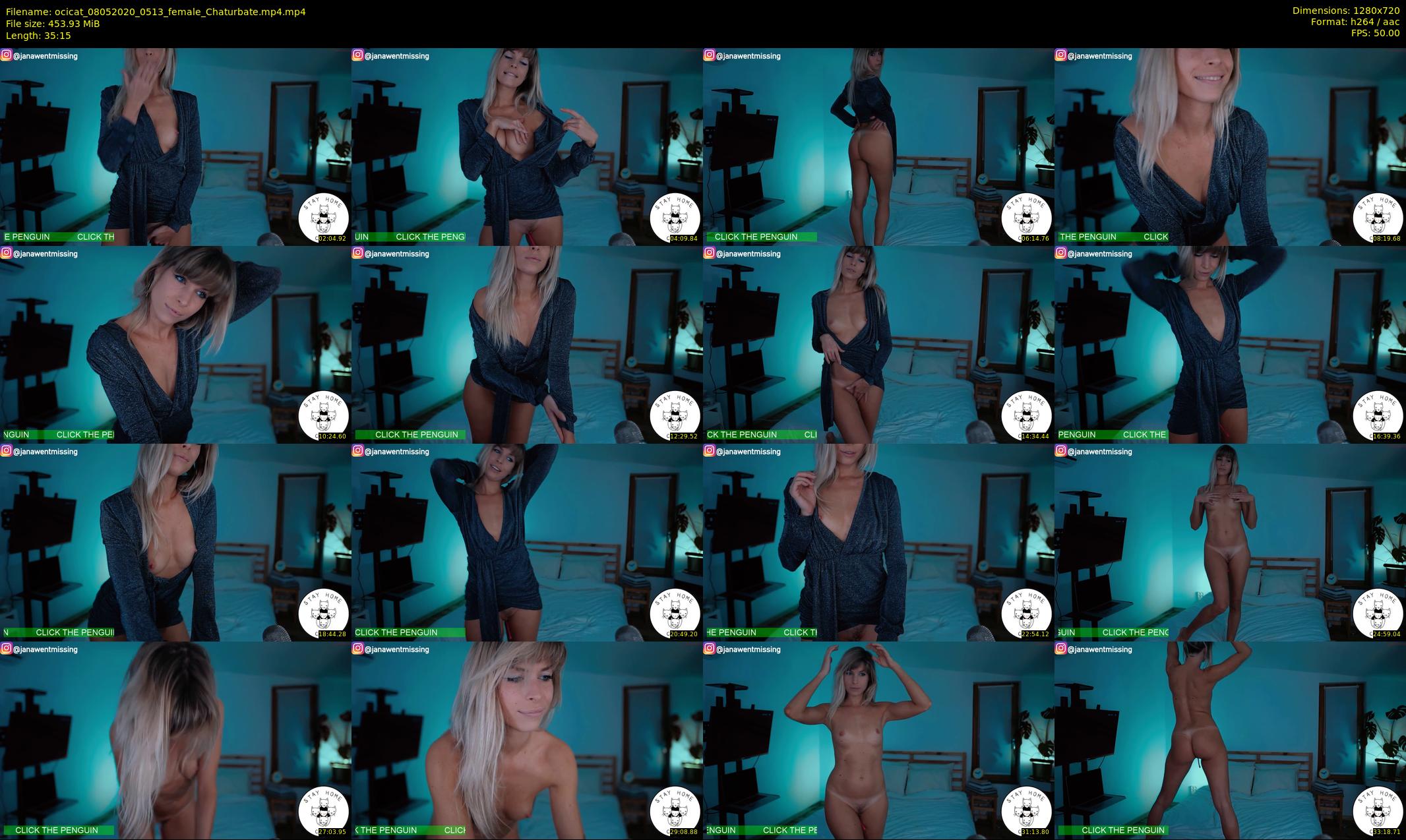ocicat — 36 minute Chaturbate female cam show recording, 720p, May 8, 2020