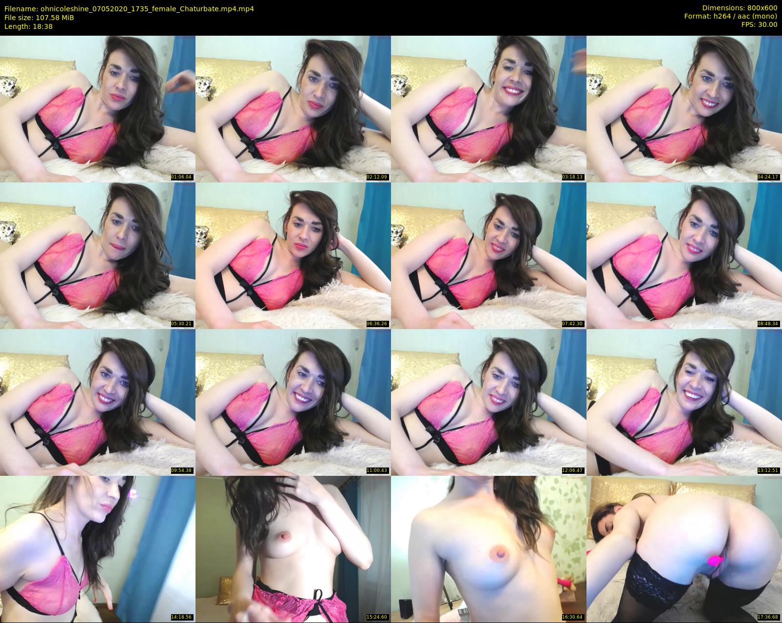 ohnicoleshine — 19 minute Chaturbate female cam show recording, 480p, May 7, 2020