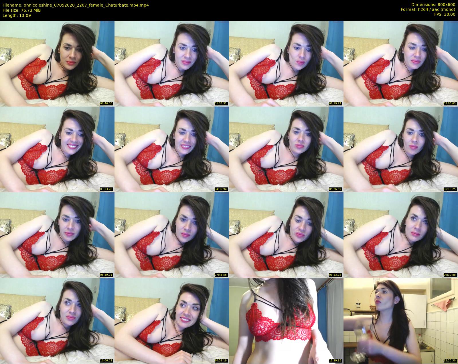 ohnicoleshine — 14 minute Chaturbate female cam show recording, 480p, May 7, 2020