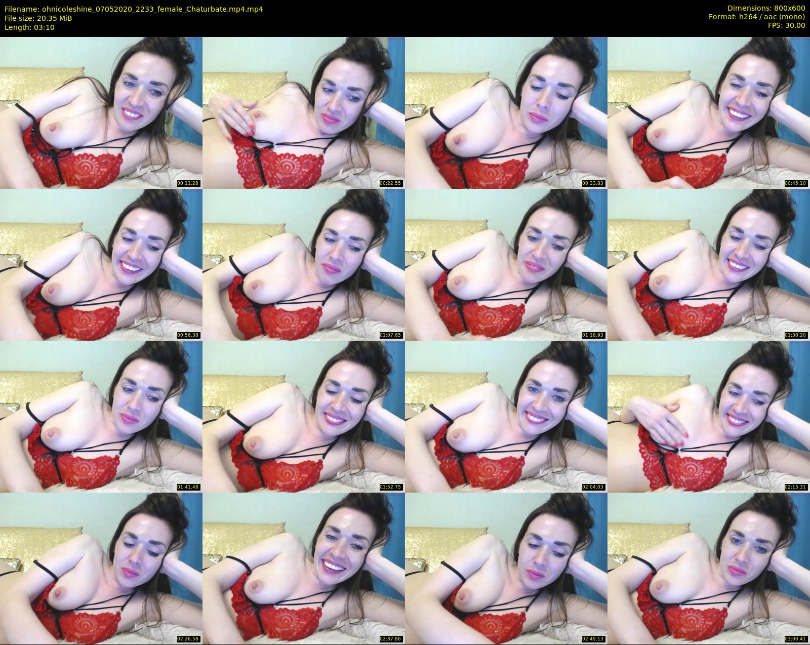 ohnicoleshine — 4 minute Chaturbate female cam show recording, 480p, May 7, 2020