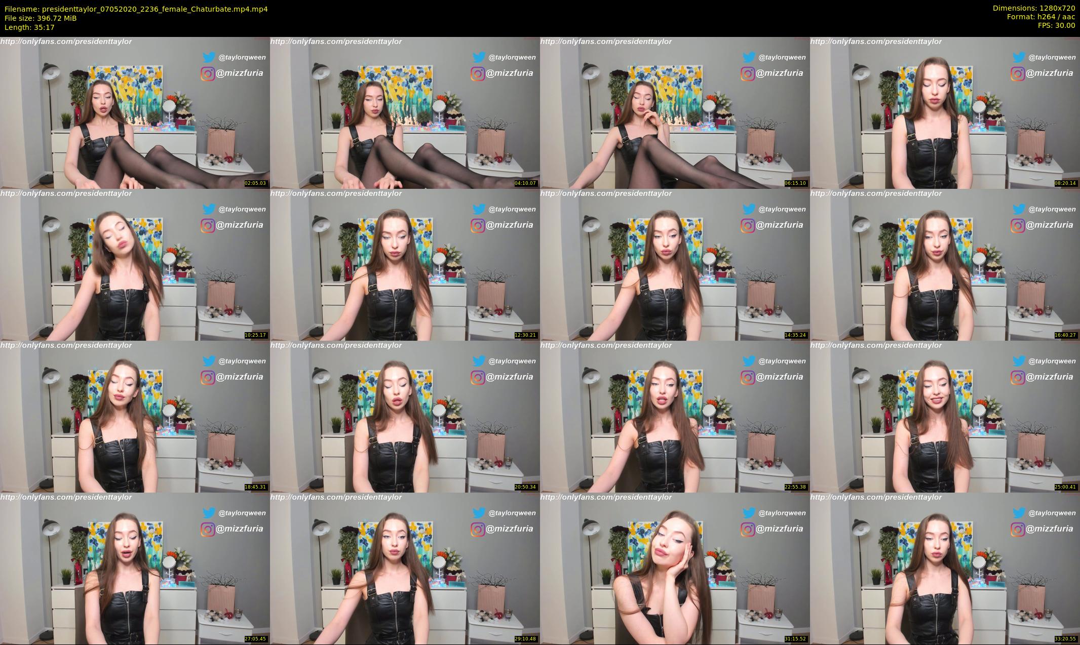 presidenttaylor — 36 minute Chaturbate female cam show recording, 720p, May 7, 2020