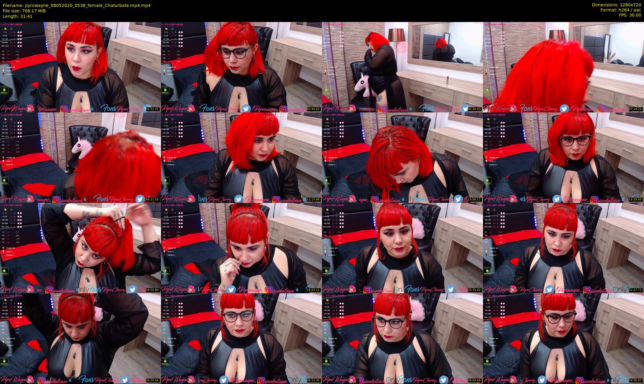 pyrowayne — 32 minute Chaturbate female cam show recording, 720p, May 8, 2020
