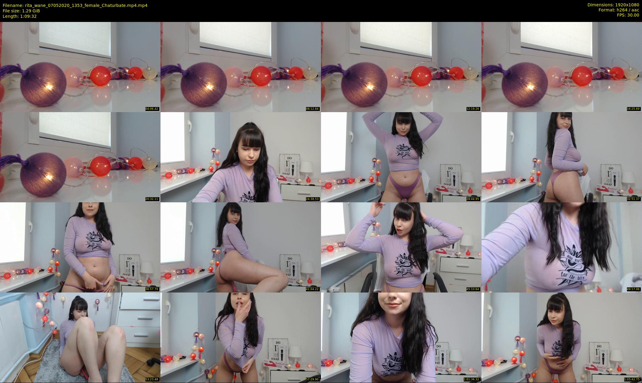 rita_wane — 70 minute Chaturbate female cam show recording, 1080p, May 7, 2020