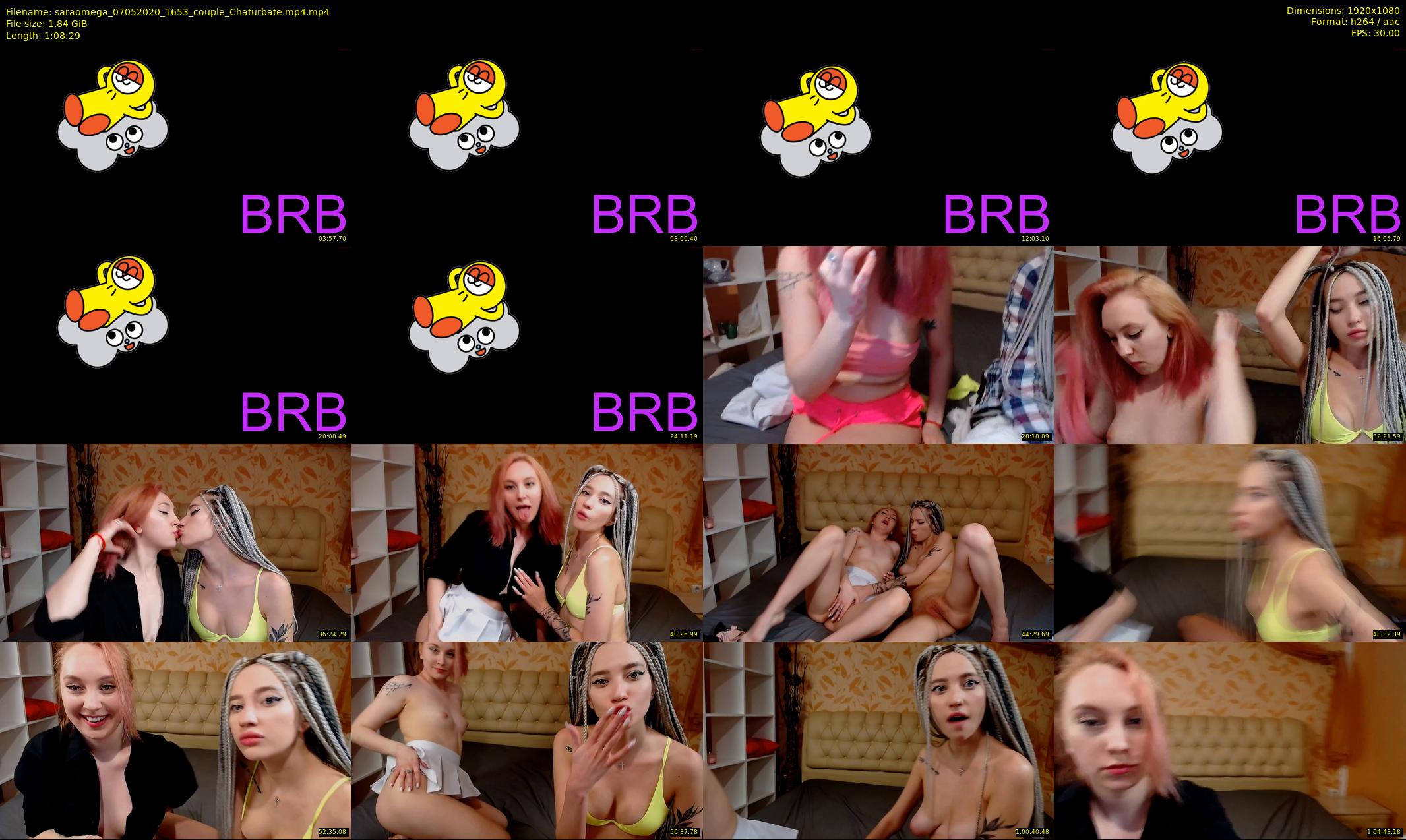 saraomega — 69 minute Chaturbate couple cam show recording, 1080p, May 7, 2020