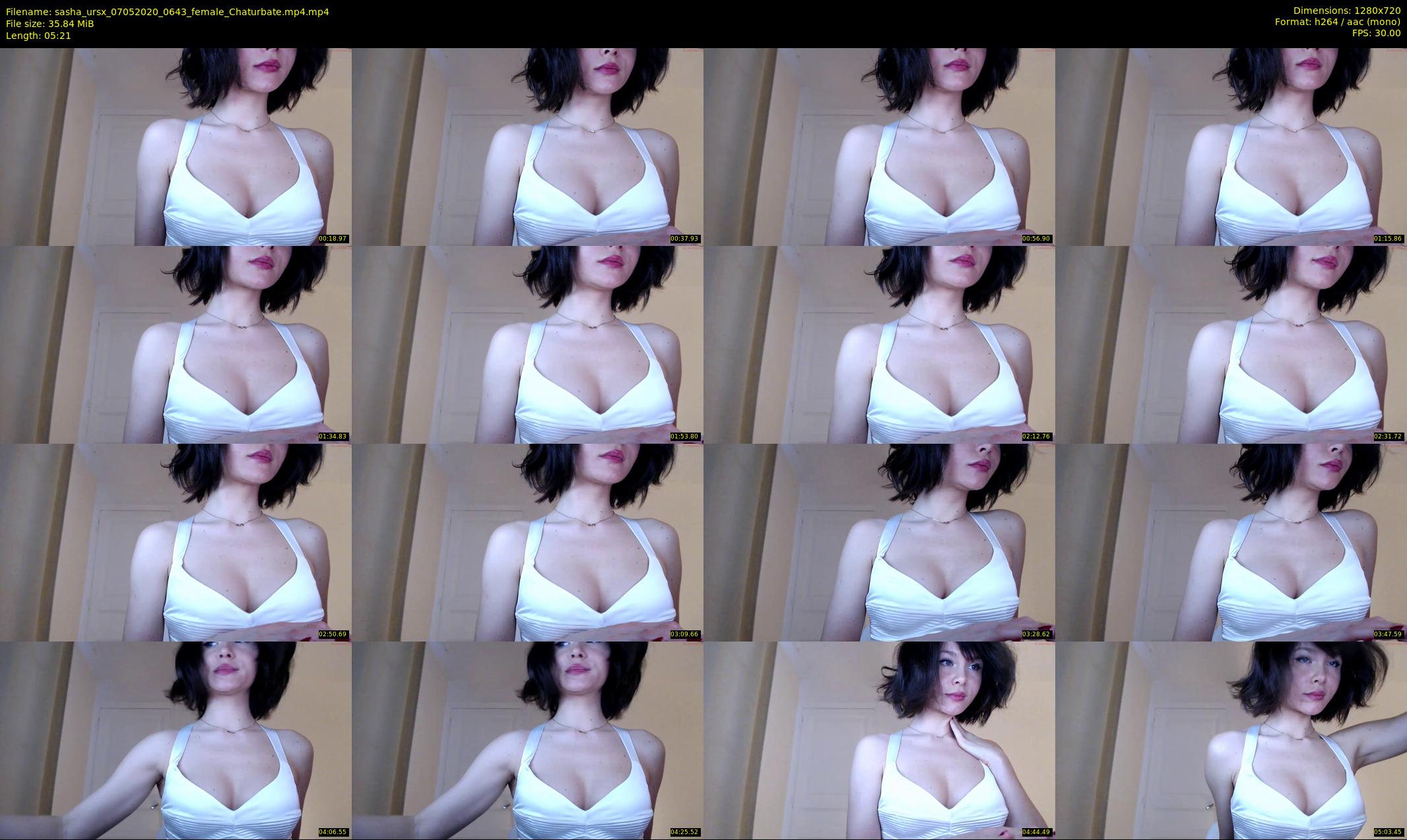 sasha_ursx — 6 minute Chaturbate female cam show recording, 720p, May 7, 2020