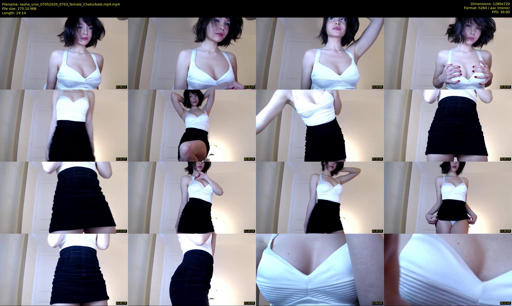 sasha_ursx — 20 minute Chaturbate female cam show recording, 720p, May 7, 2020