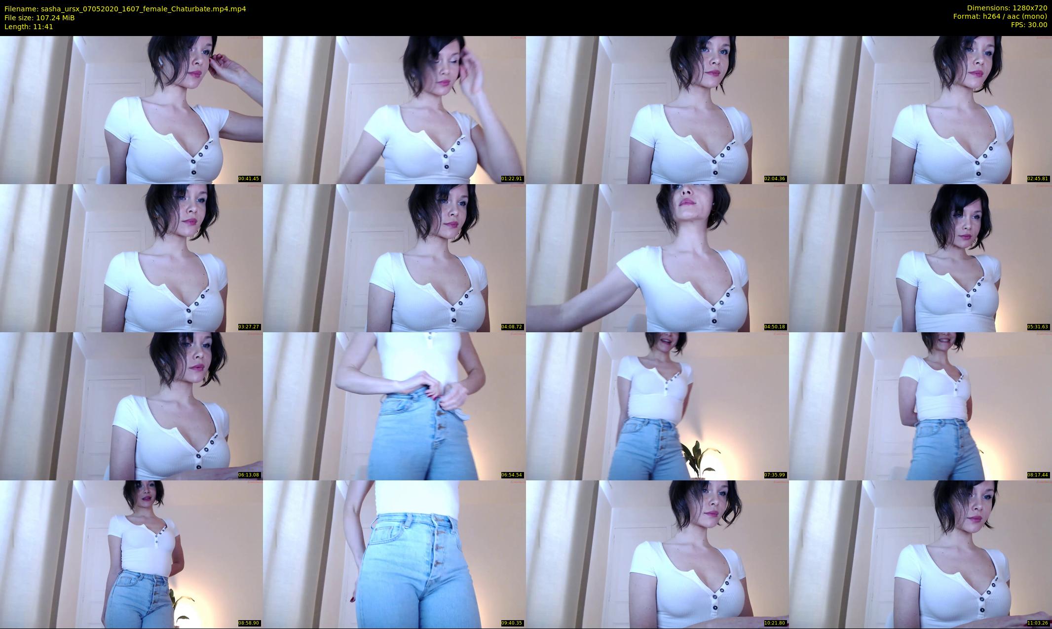 sasha_ursx — 12 minute Chaturbate female cam show recording, 720p, May 7, 2020