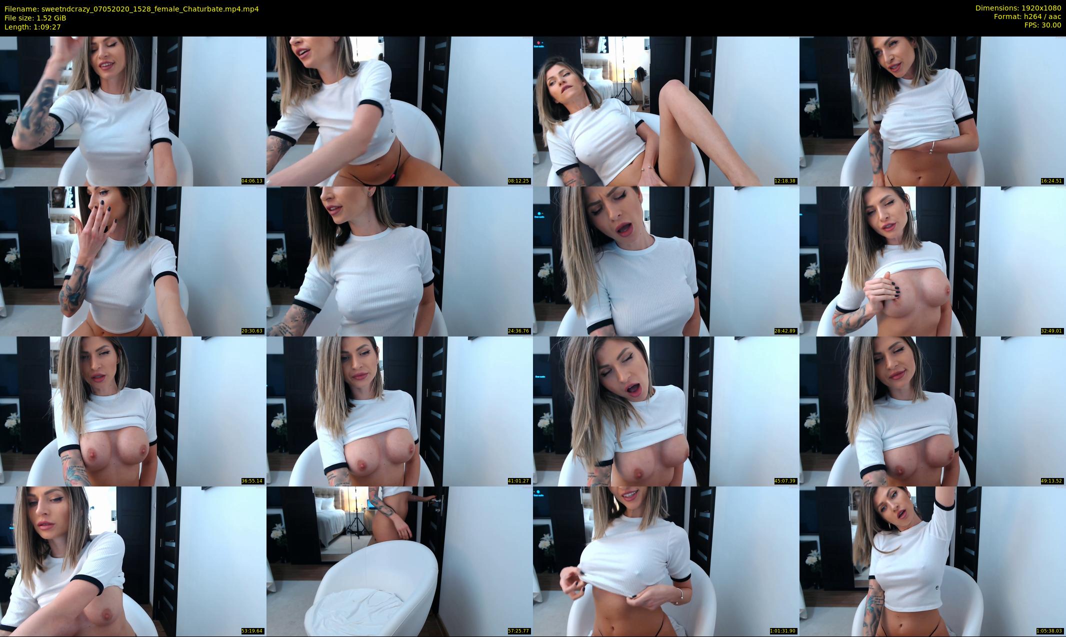 sweetndcrazy — 70 minute Chaturbate female cam show recording, 1080p, May 7, 2020
